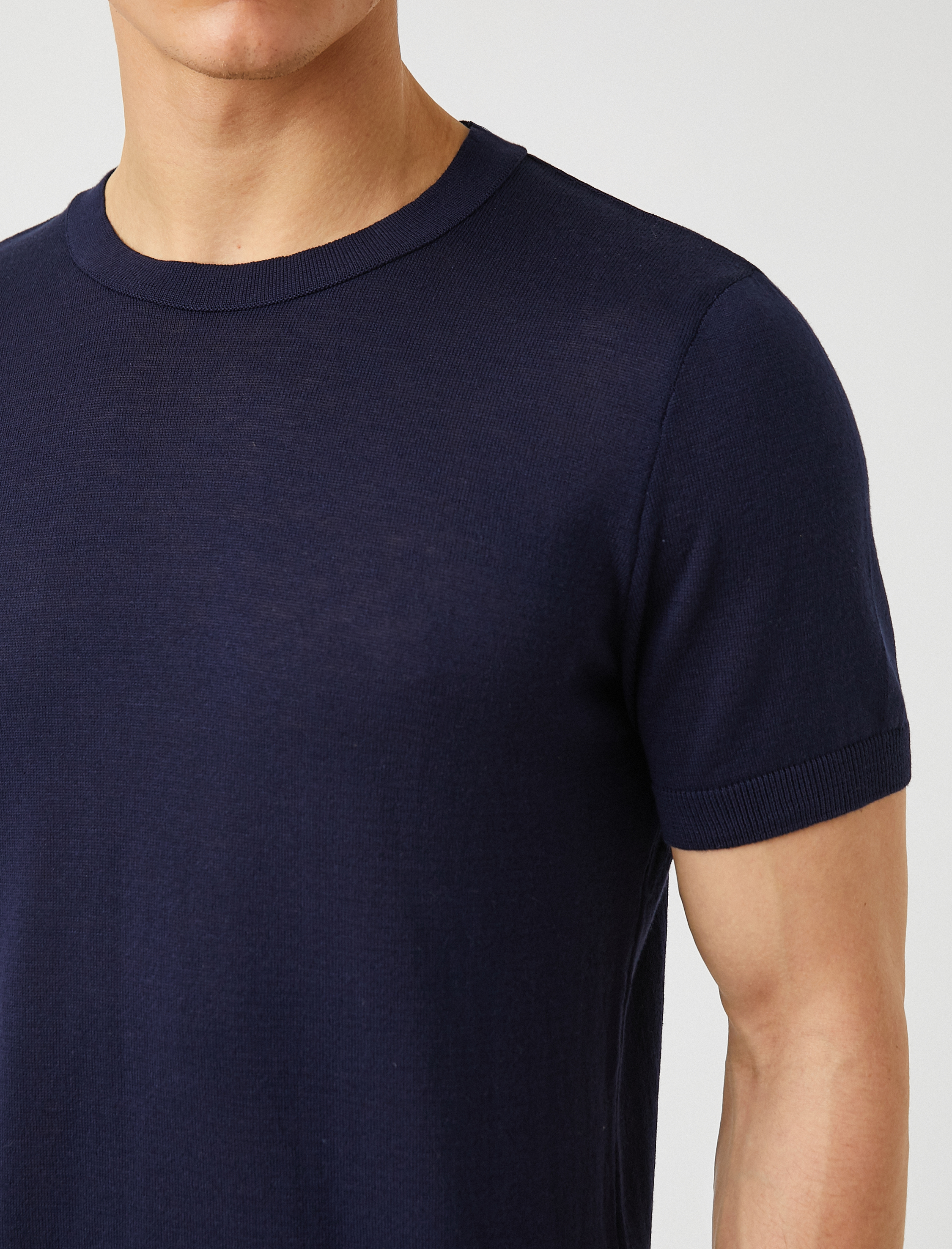   Basic Tişört Bisiklet Yaka