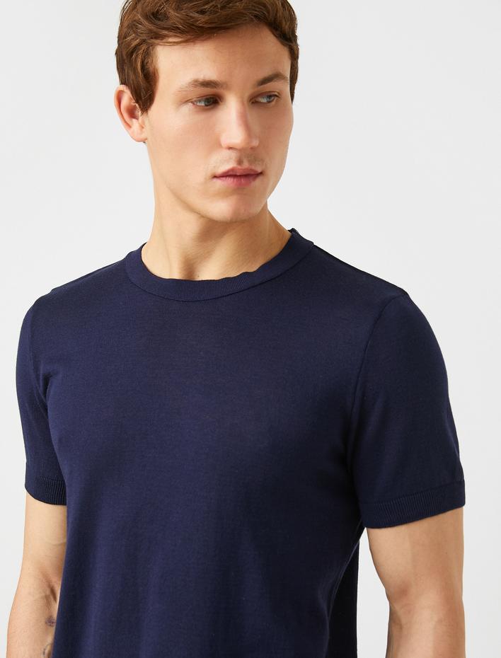  Basic Tişört Bisiklet Yaka