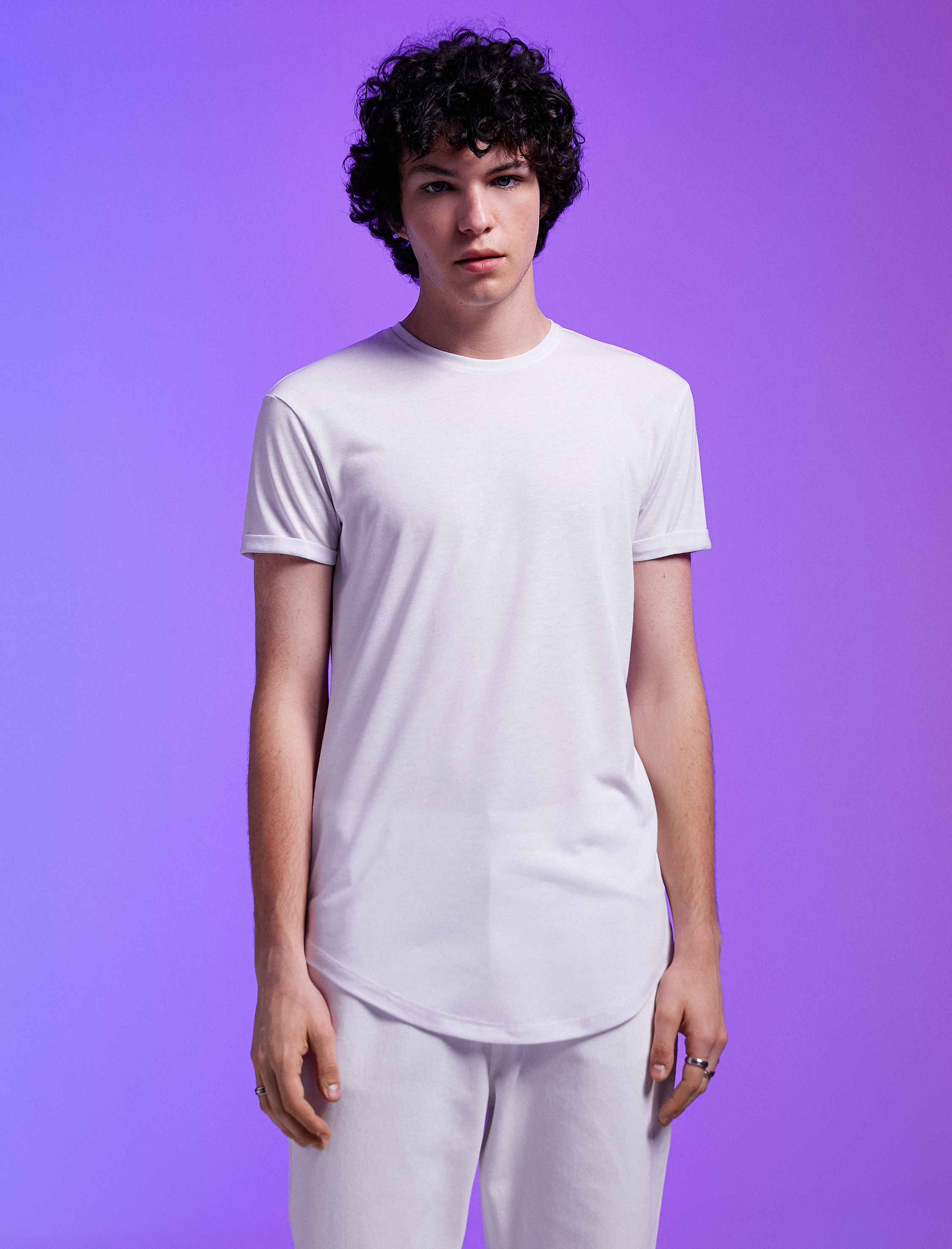   Basic Tişört Bisiklet Yaka