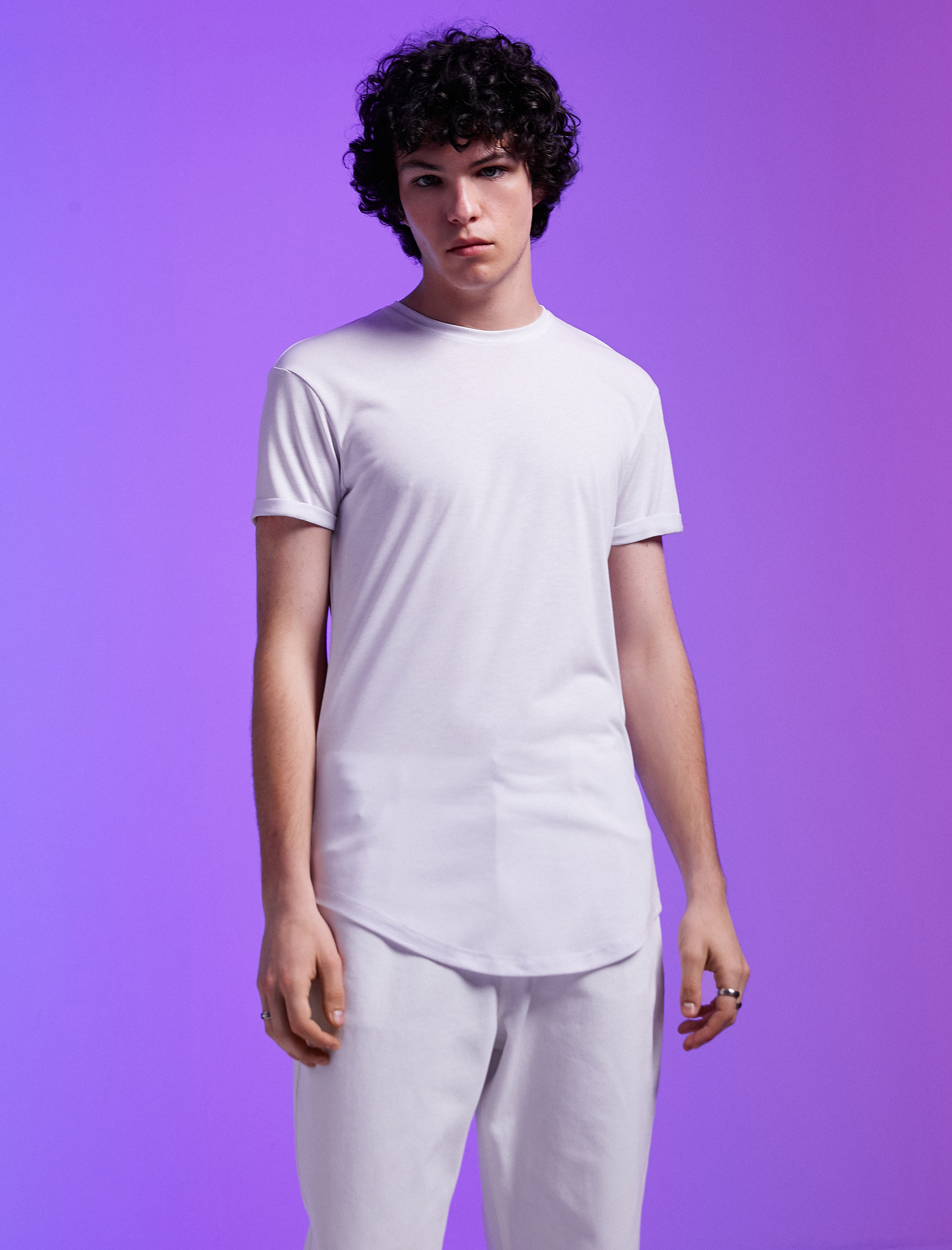   Basic Tişört Bisiklet Yaka