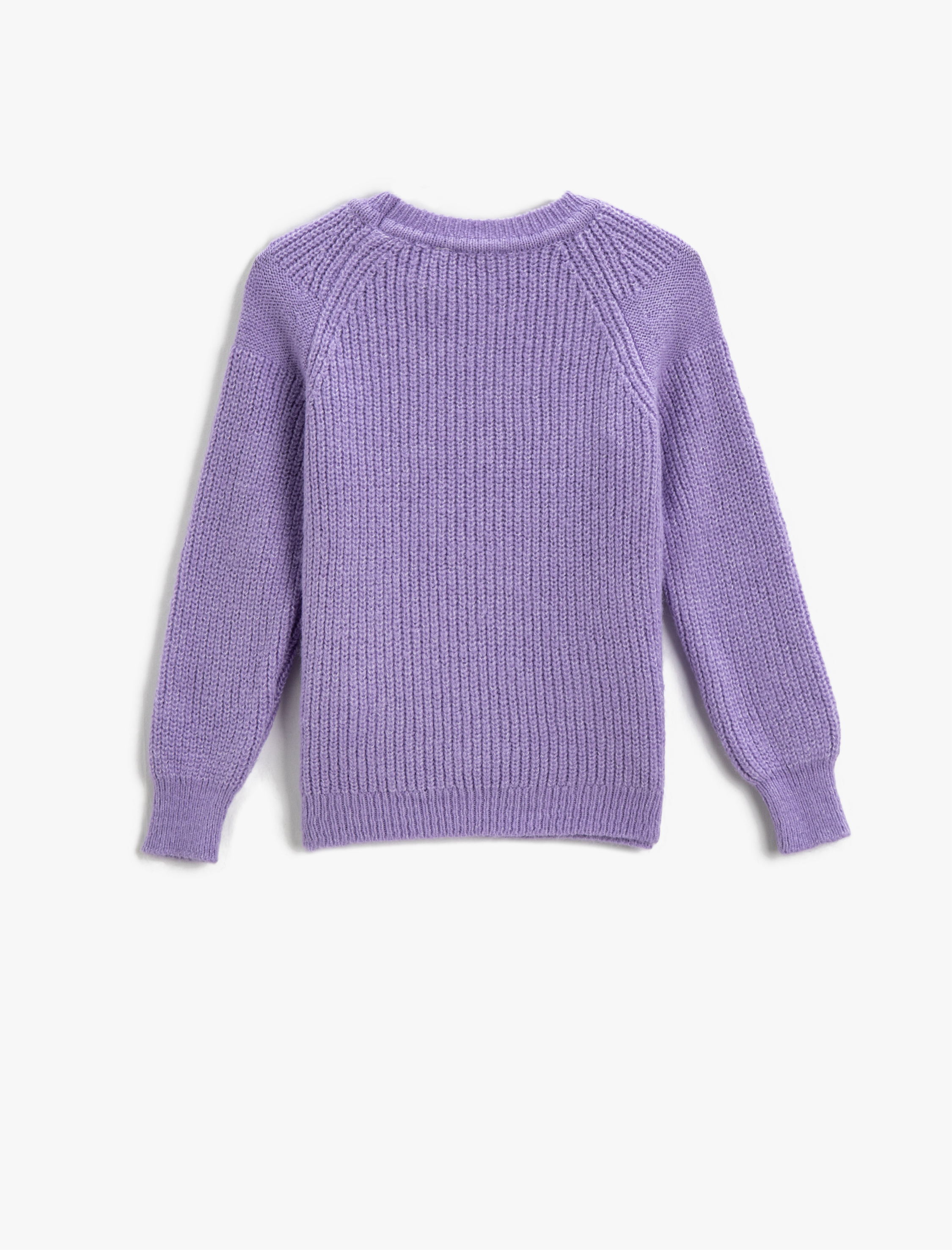  Kız Çocuk Basic Fitilli Triko Kazak