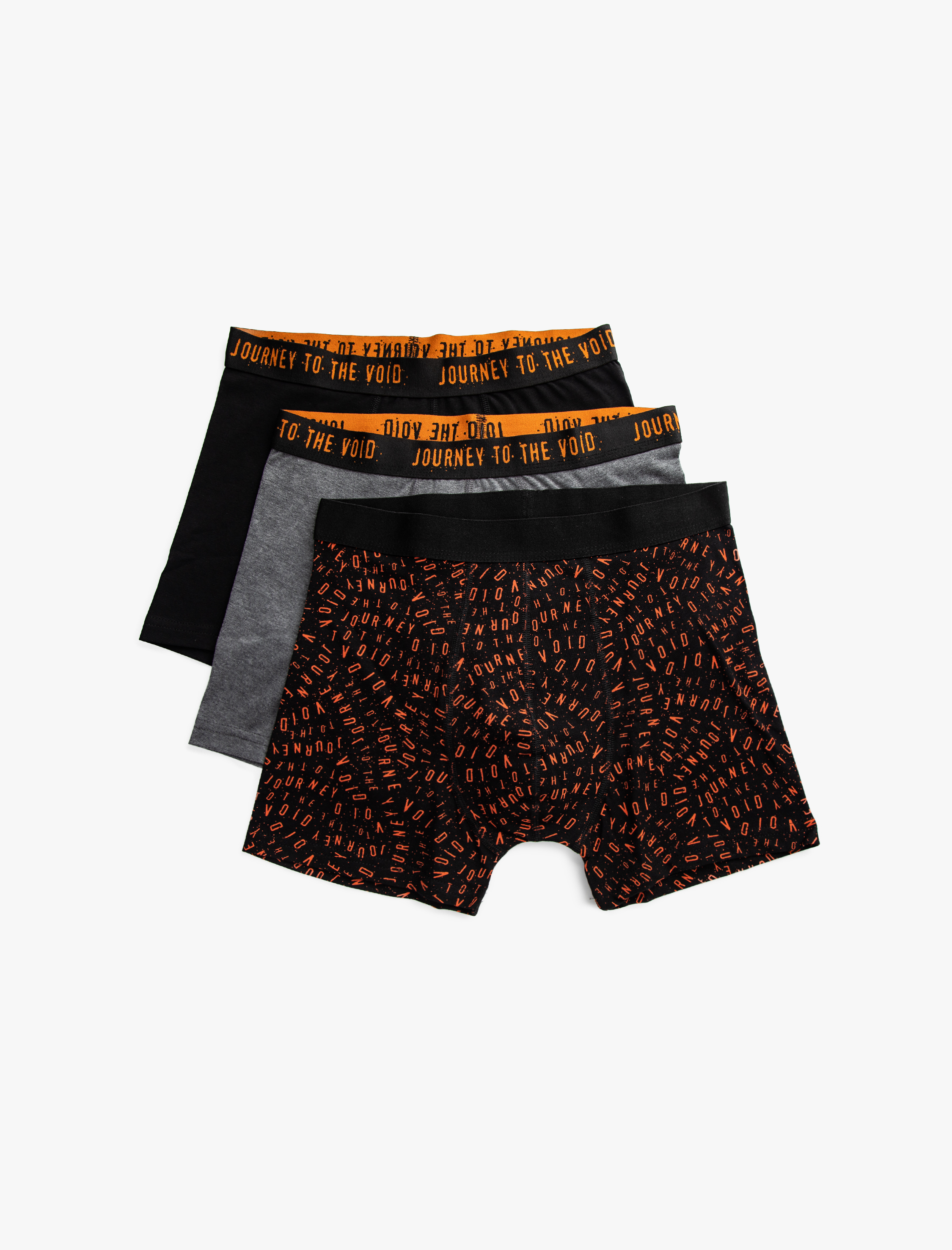   3'lü Boxer Pamuklu Desenli