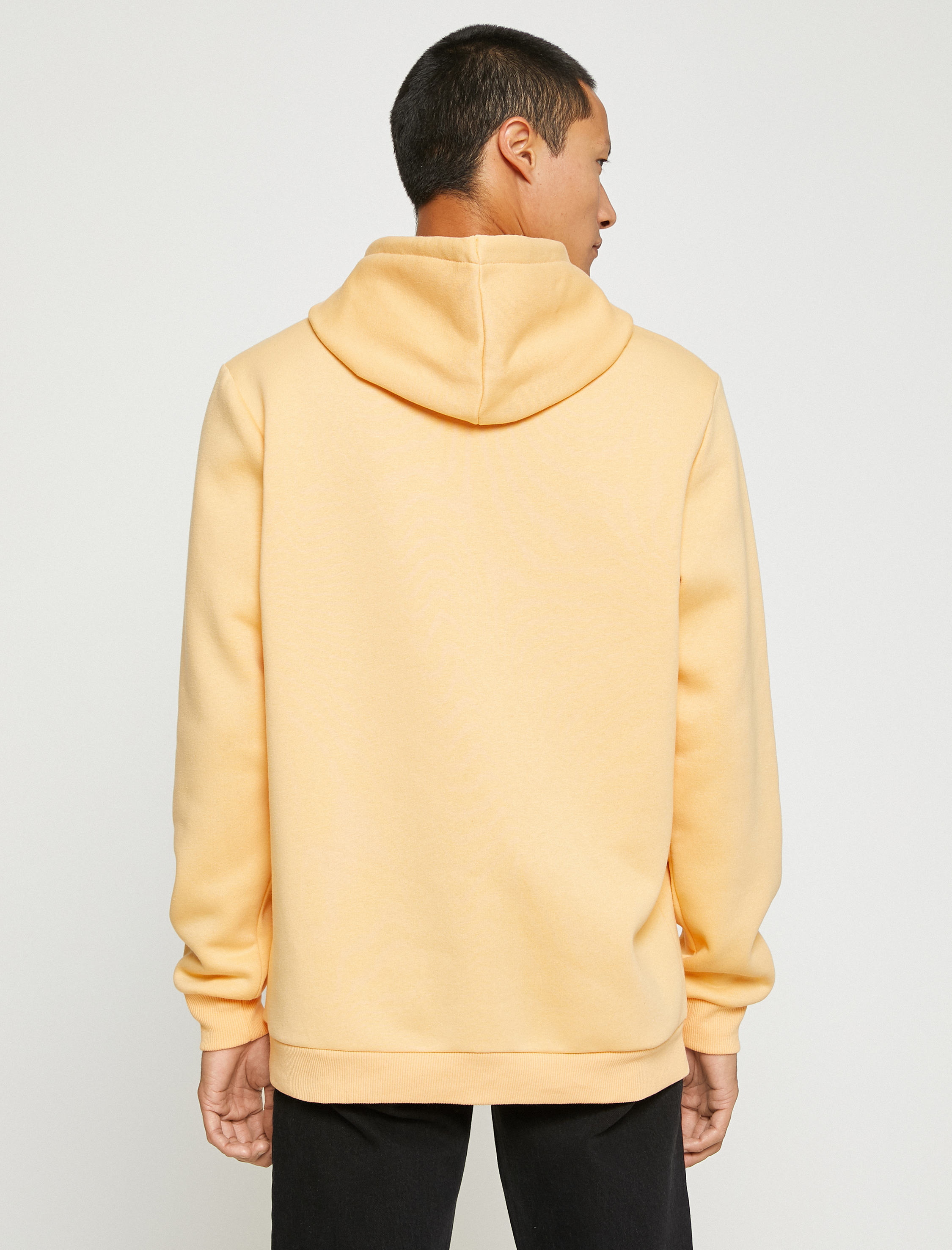   Basic Kapşonlu Sweatshirt Uzakdoğu Baskılı Şardonlu