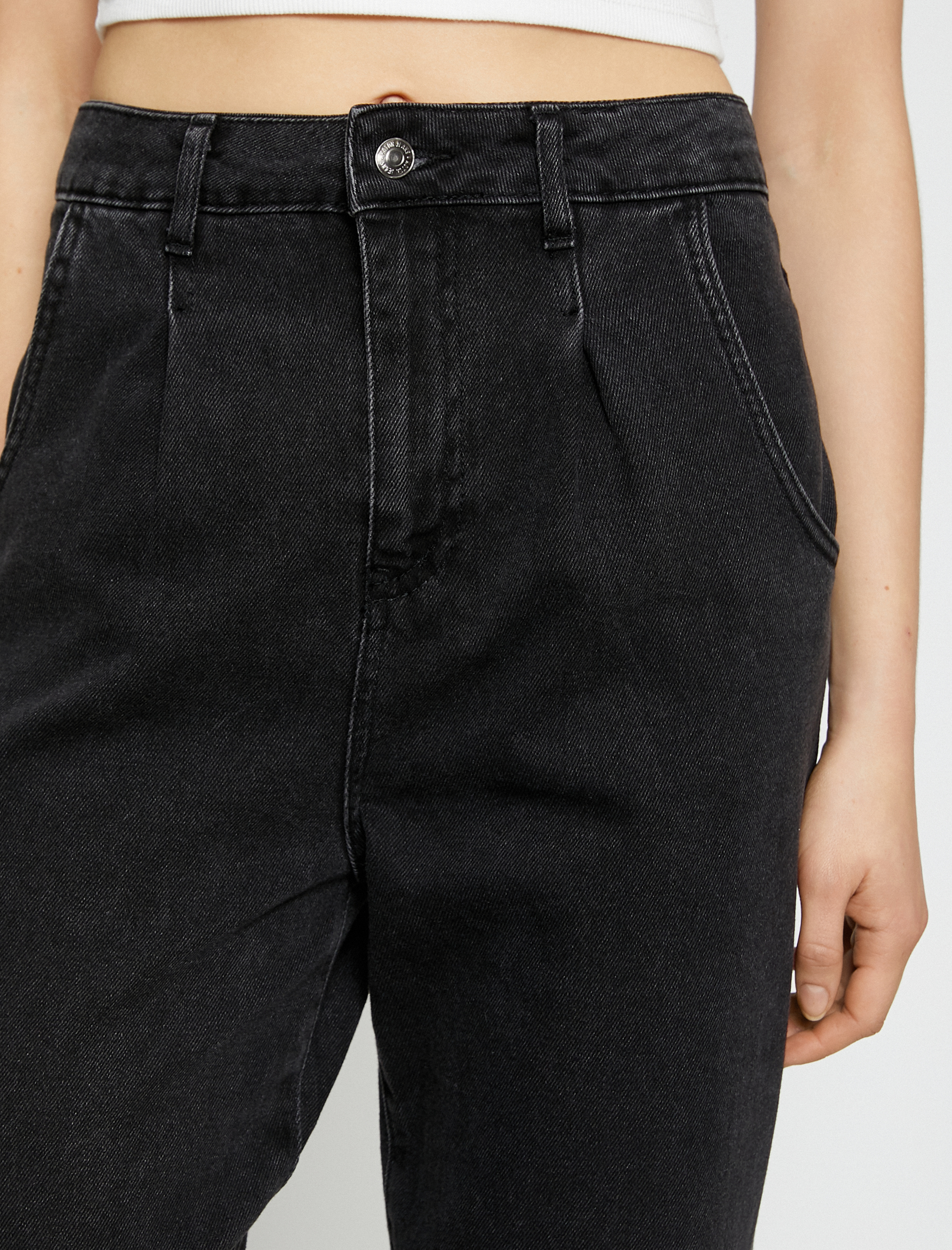   Kot Pantolon Salaş Kesim Yüksek Bel - Slouchy Jean