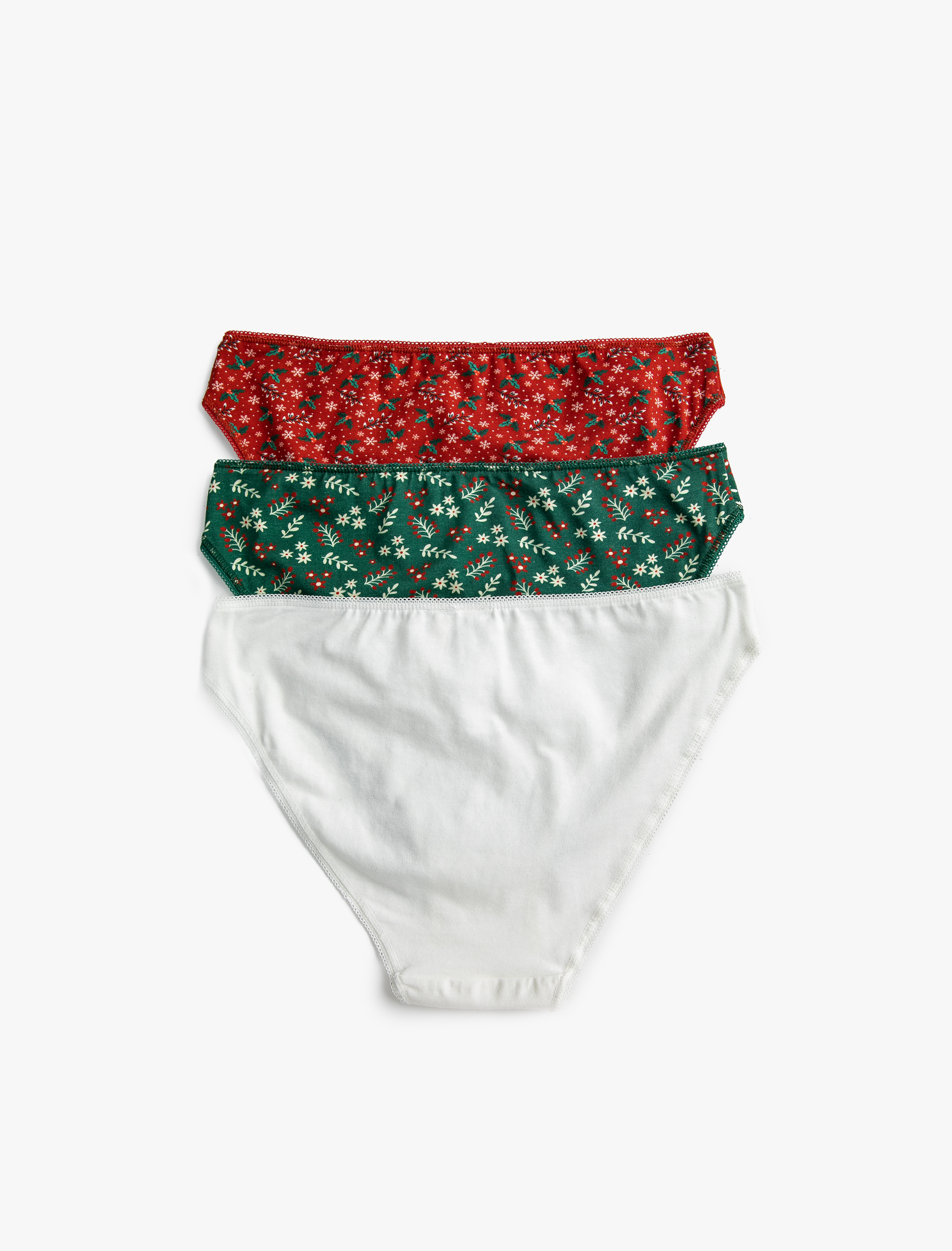   3'lü Brief Külot Desenli
