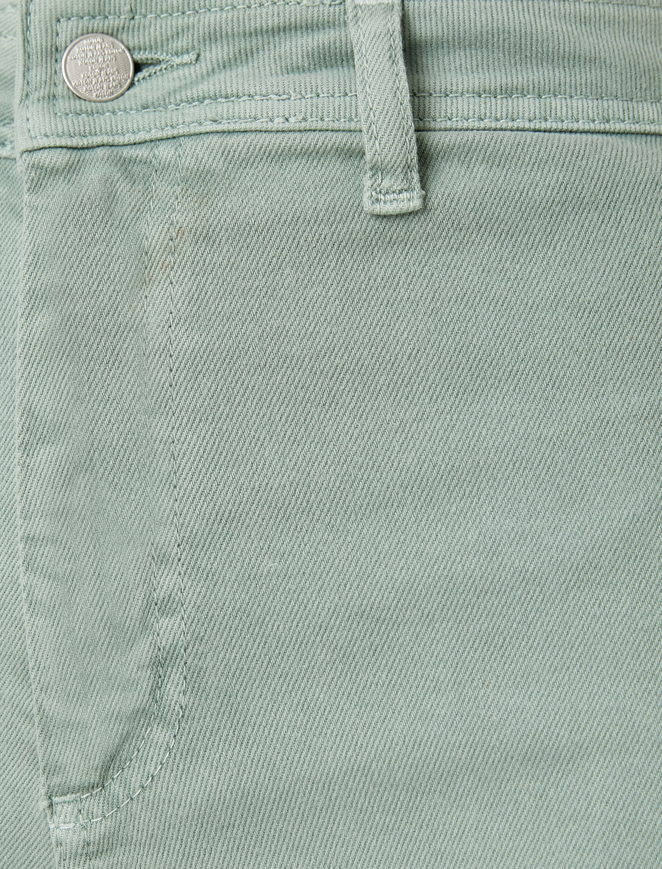   Geniş Kısa Paça Kot Pantolon Yüksek Bel