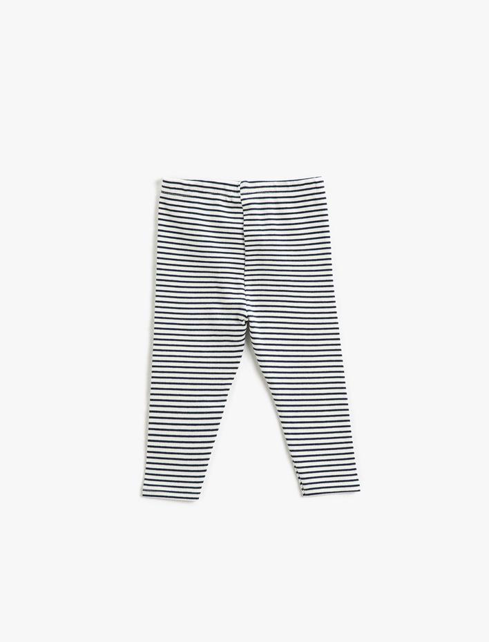 Kız Bebek Basic Ribanalı Tayt Beli Lastikli