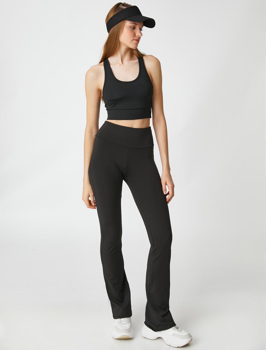   Halter Yaka Basic Sporcu Sütyeni Dar Kalıp