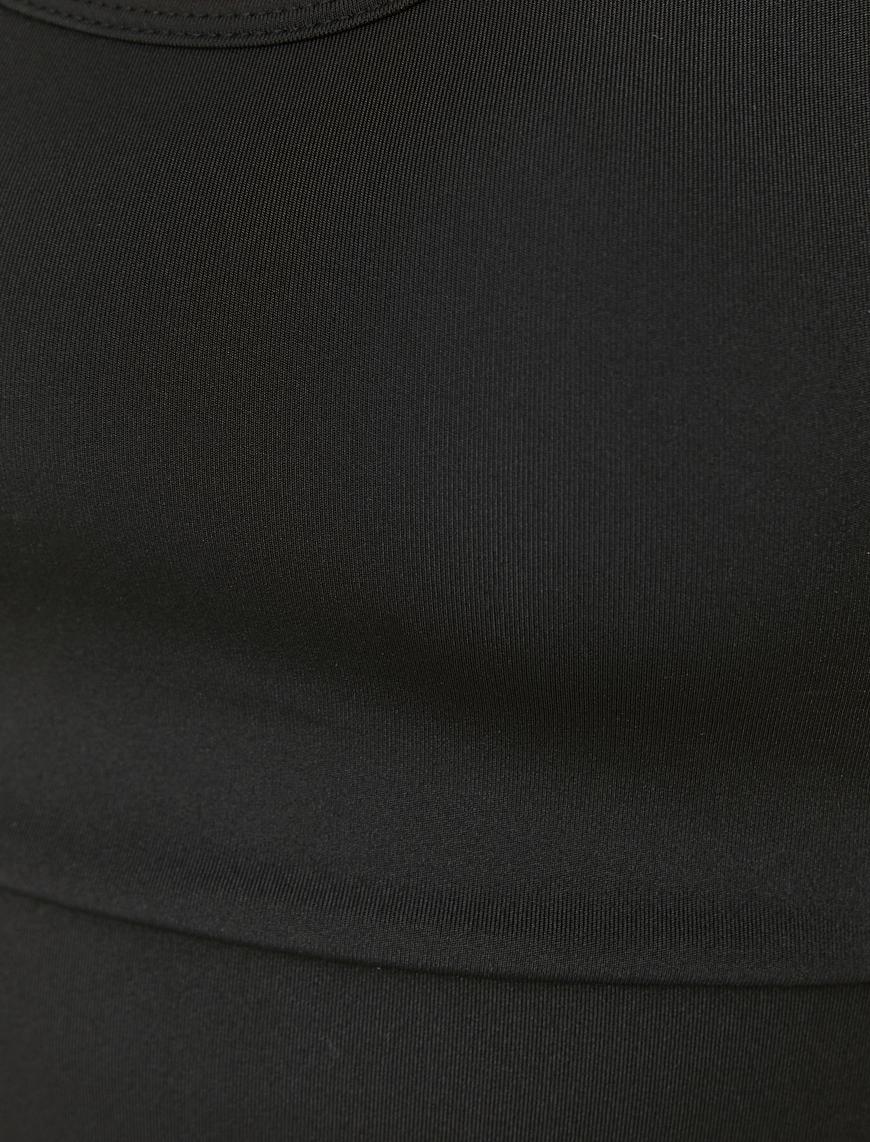   Halter Yaka Basic Sporcu Sütyeni Dar Kalıp
