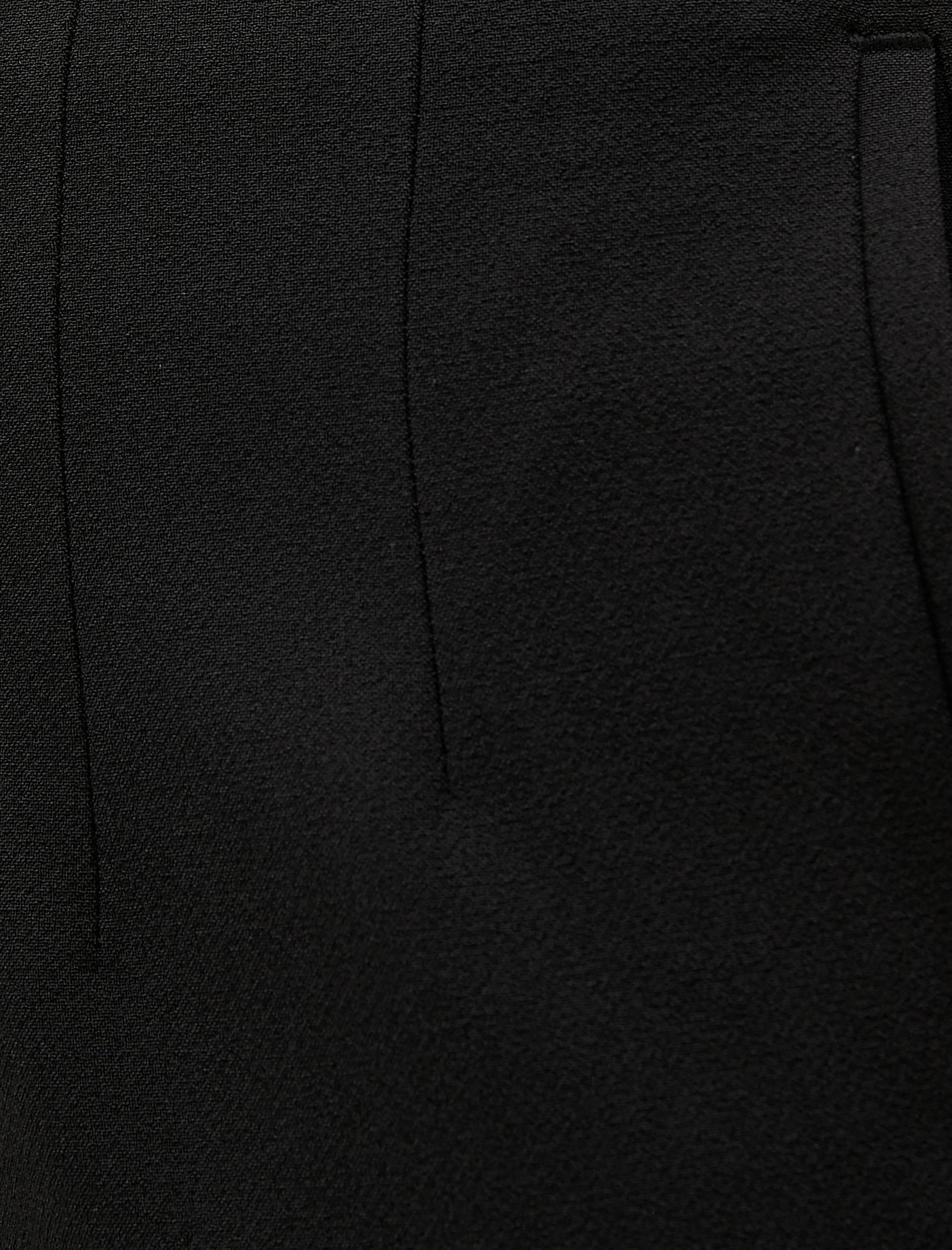   Düz Paça Kumaş Pantolon Dikiş Detaylı Yandan Fermuarlı