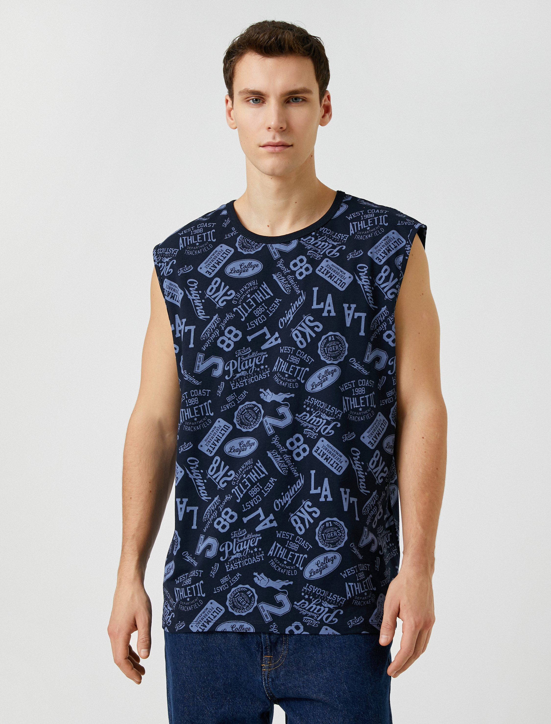   Kolej Atlet Bisiklet Yaka Kolsuz Baskılı