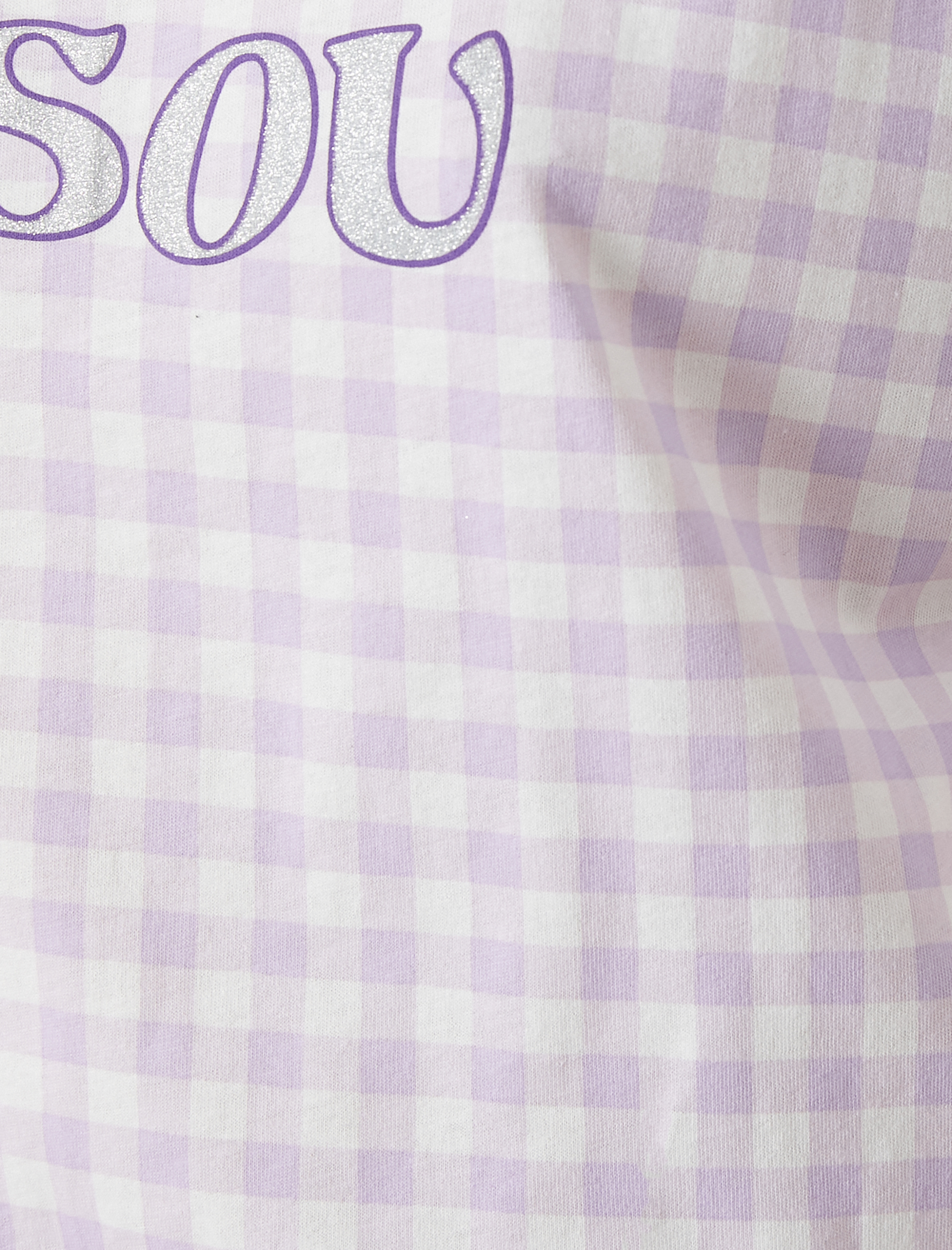   Pamuklu Pijama Takımı Kısa Kollu Baskılı Şortlu