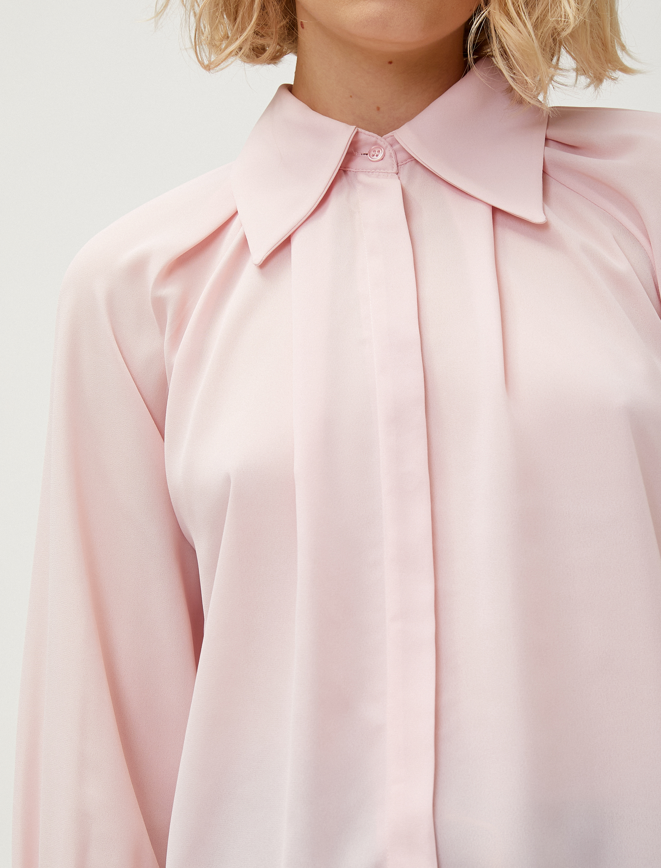   Drapeli Gömlek Uzun Kollu