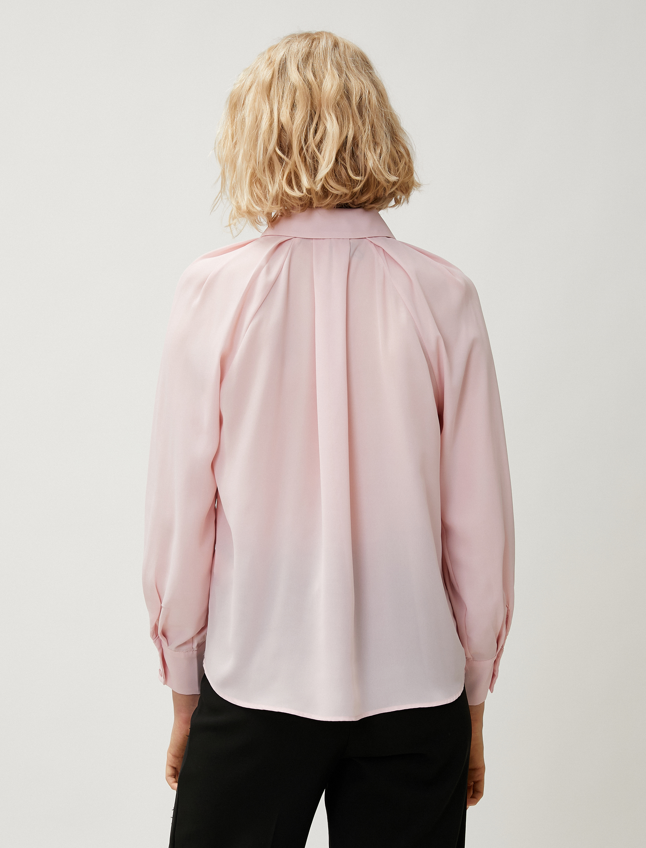   Drapeli Gömlek Uzun Kollu