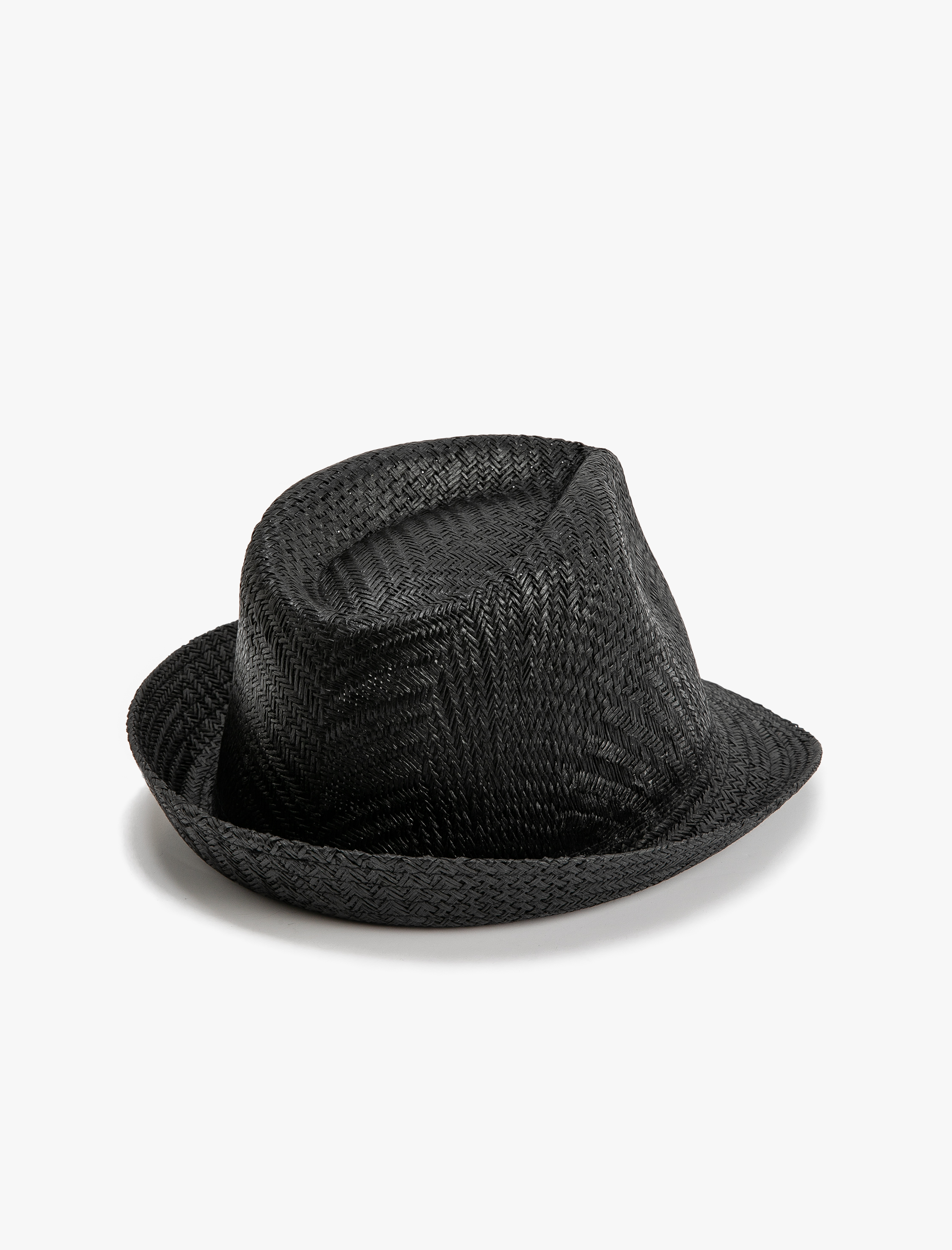  Erkek Hasır Fötr Şapka Örgü Motifli