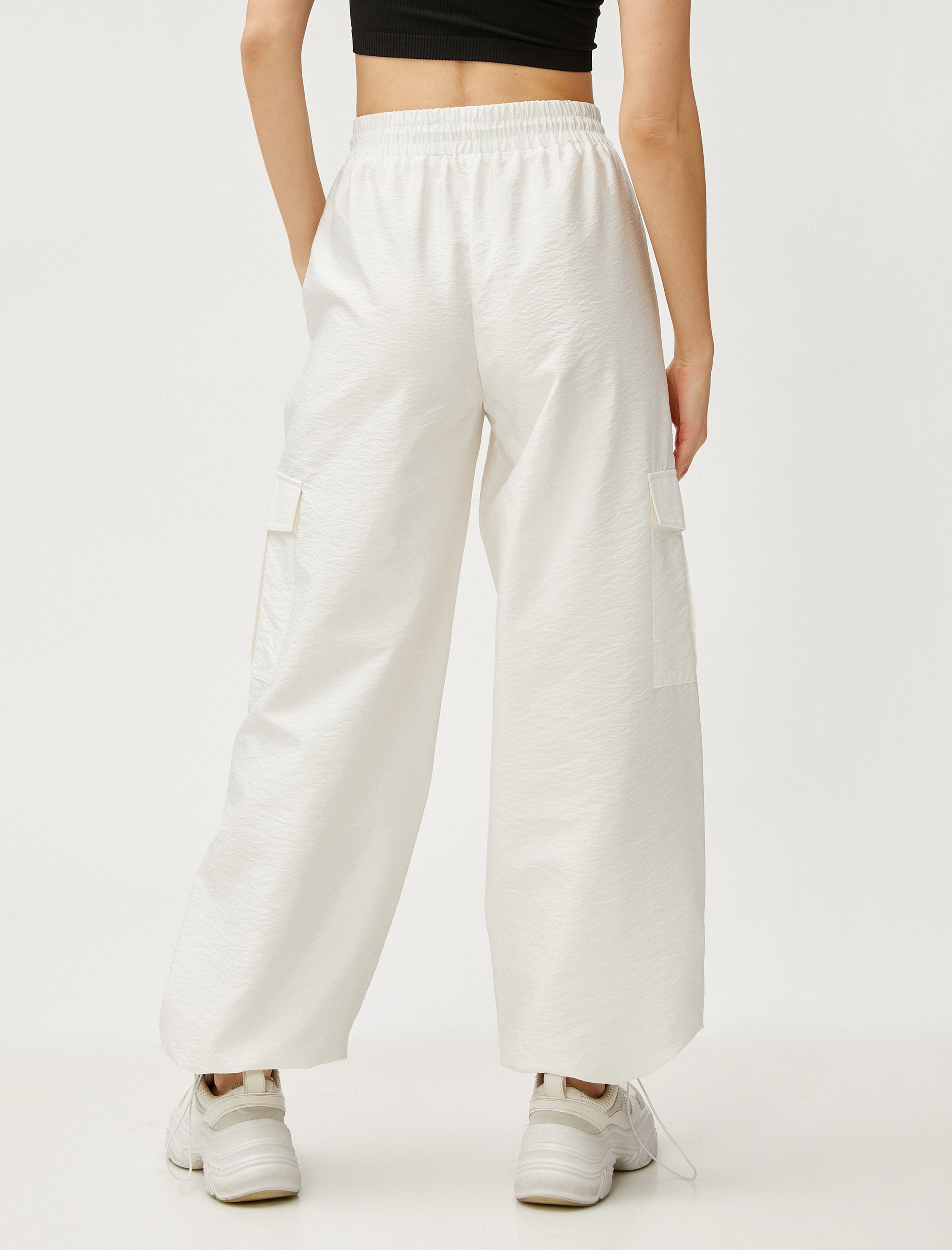   Paraşüt Kargo Pantolon Cepli Beli Lastikli