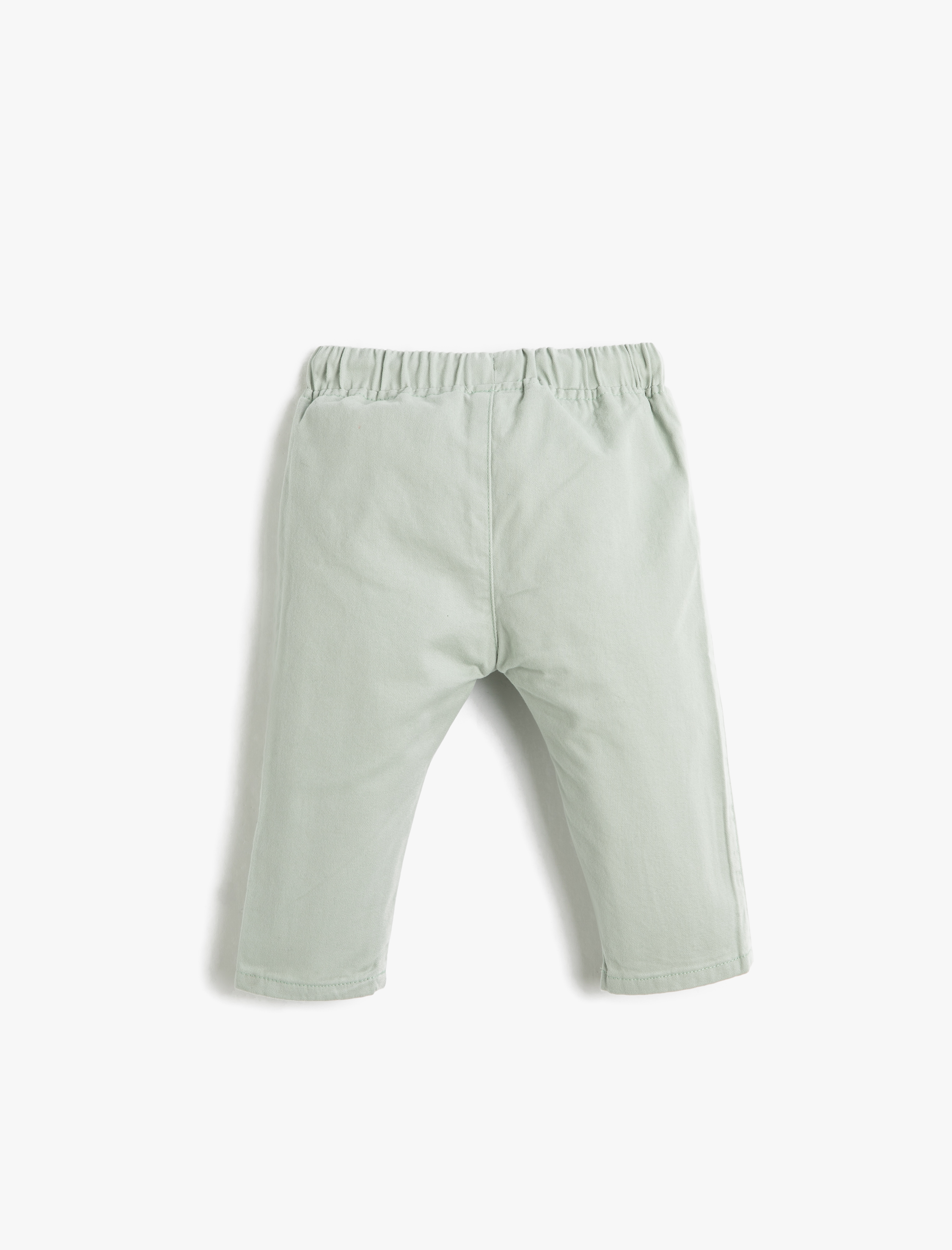  Erkek Bebek Pantolon Beli Bağlamalı Lastikli Cepli Pamuklu