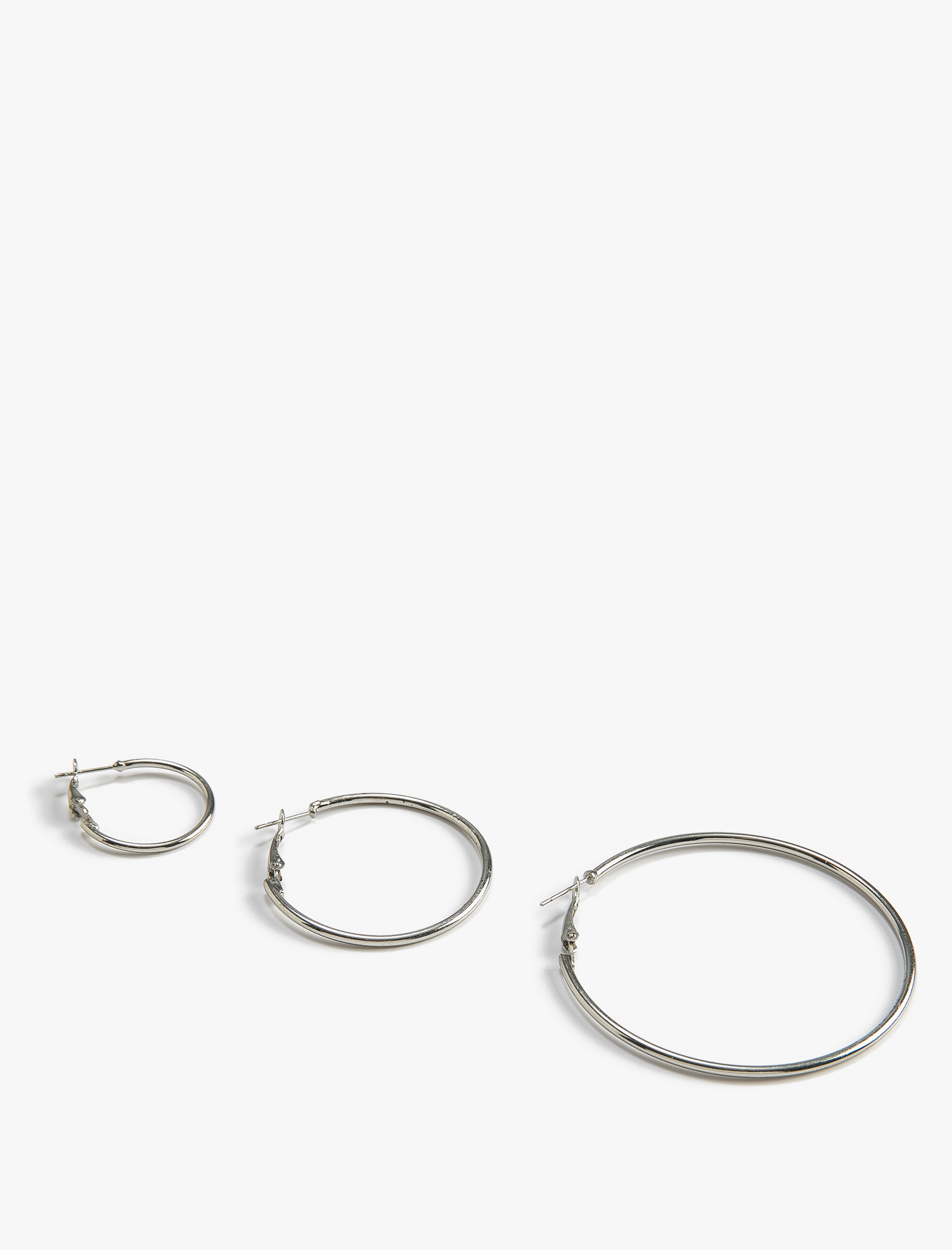  Kadın 3'lü Halka Küpe Seti