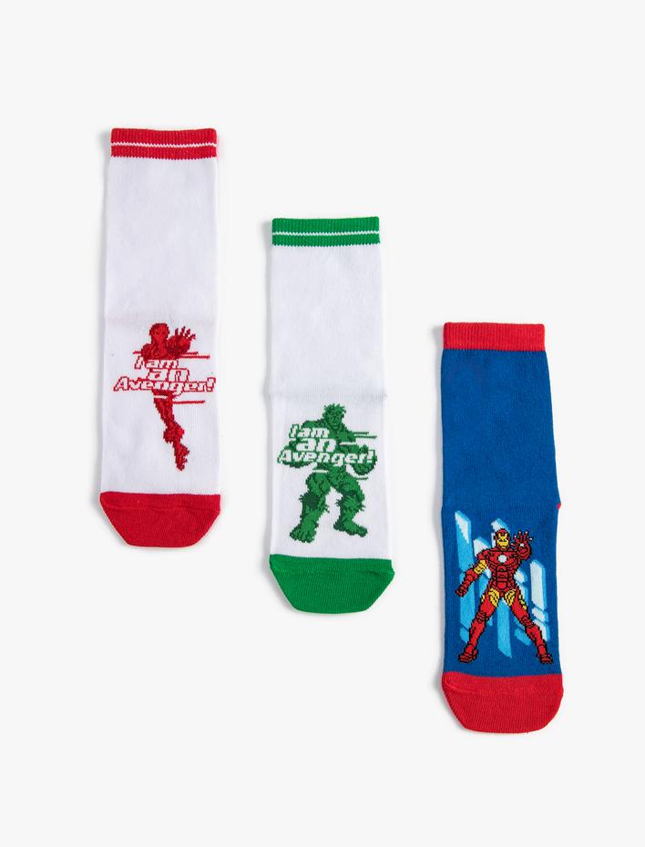 Erkek Çocuk Avangers Çorap Seti Lisanslı 3'lü