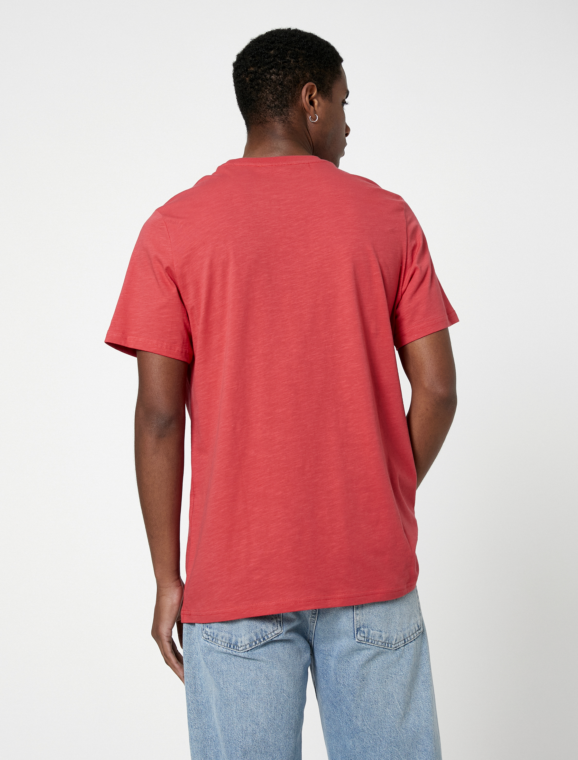   Basic Tişört Kısa Kollu Bisiklet Yaka Pamuklu