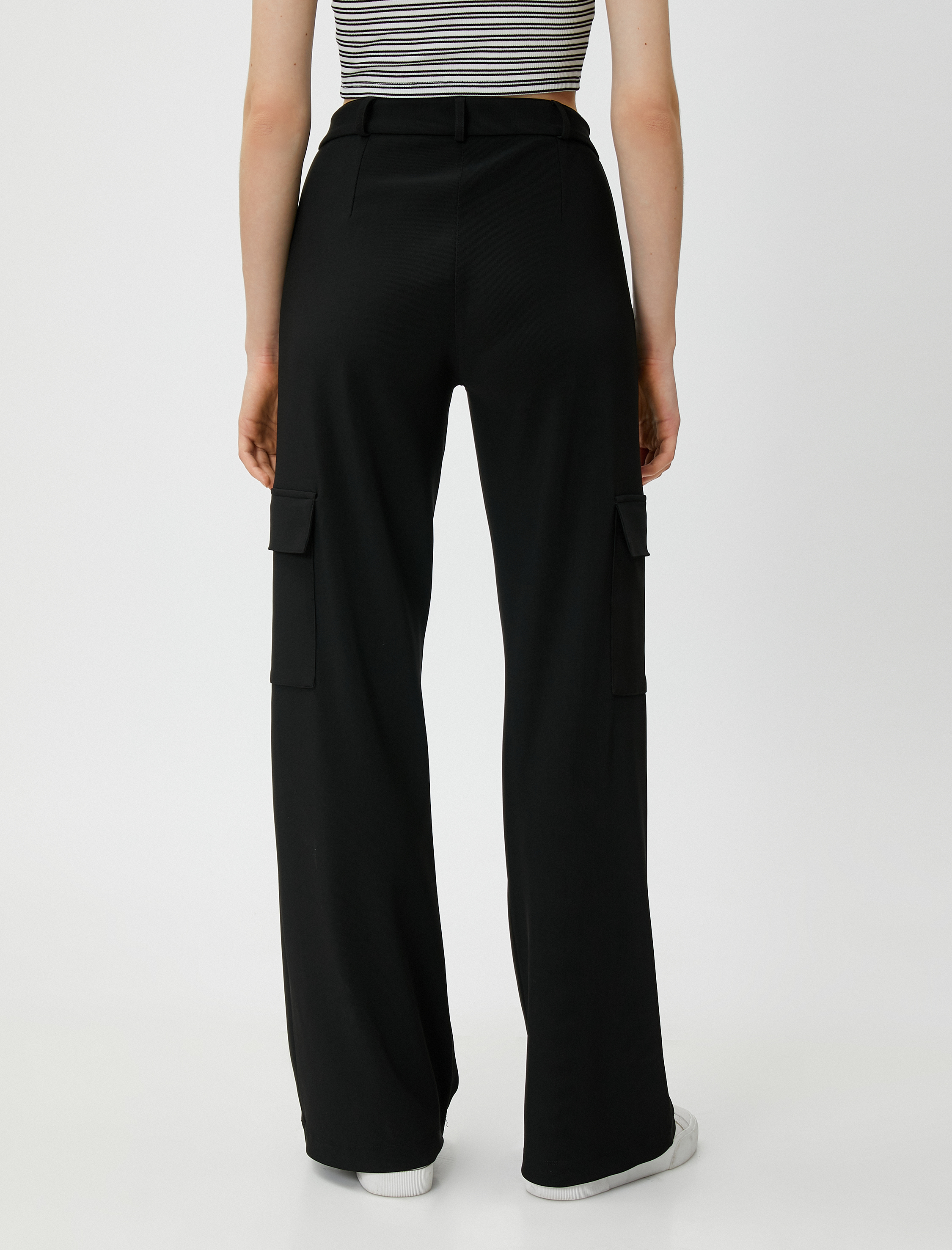   Kargo Cepli Pantolon Düz Paça