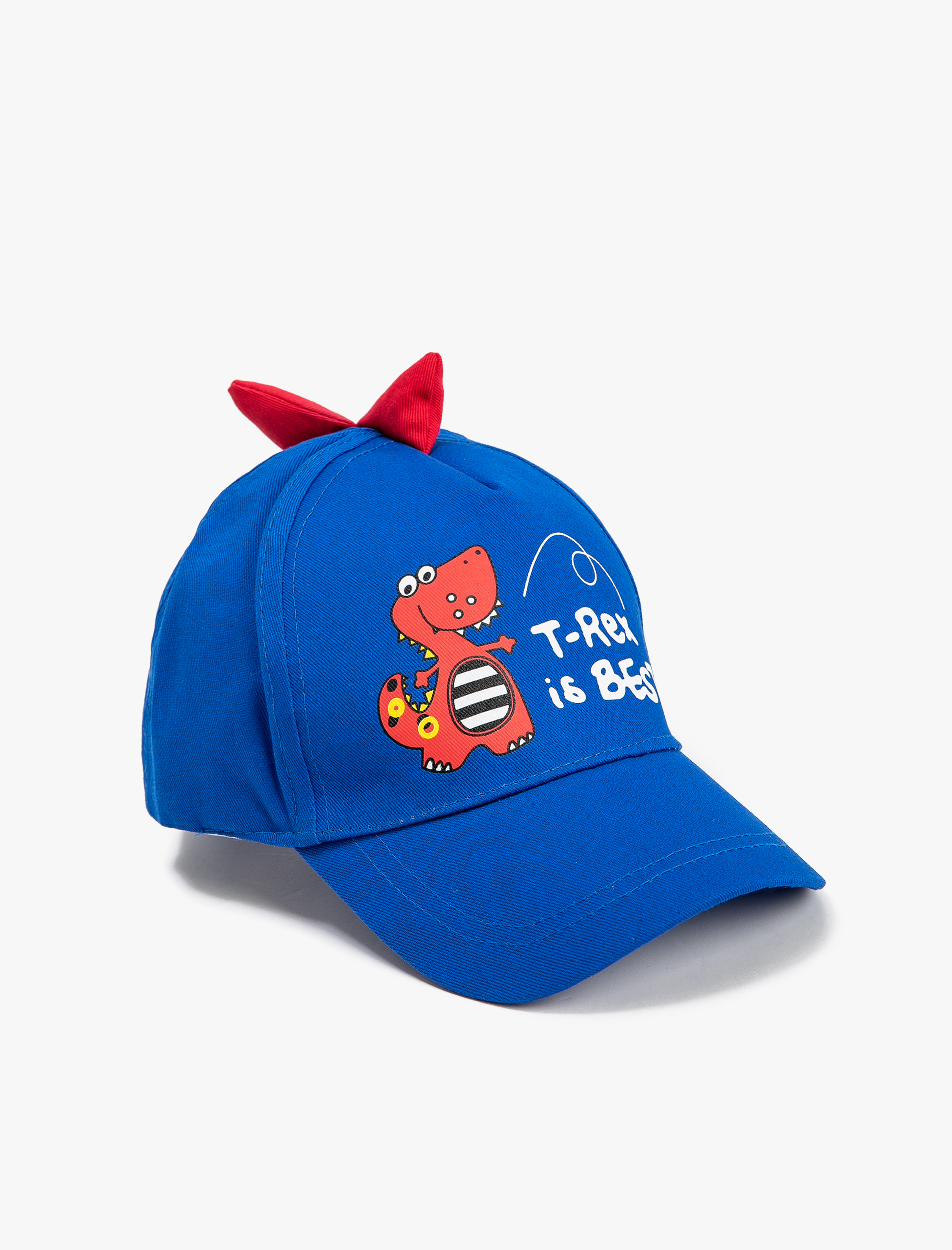  Erkek Çocuk Dinozor Şapka Aplike Detaylı Pamuklu