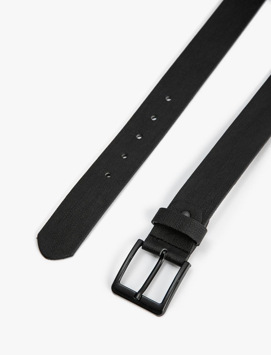  Erkek Basic Kemer Metal Toka Detaylı