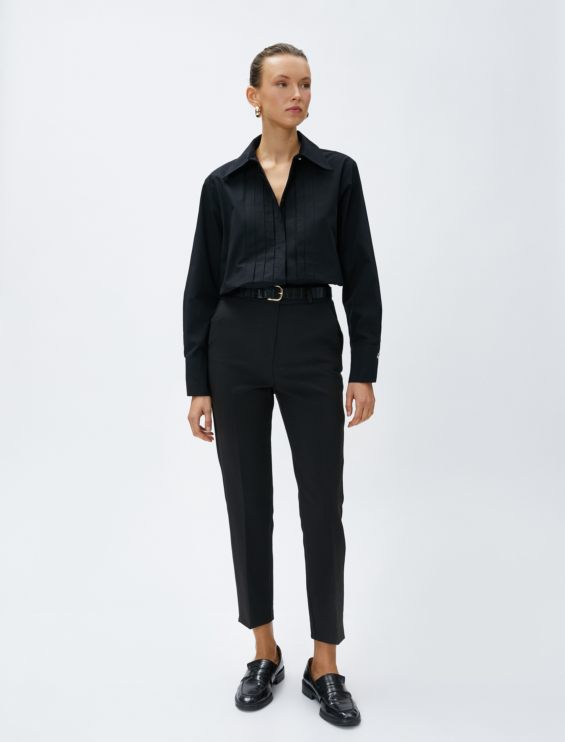   Pamuklu Gömlek Dikiş Detaylı Relax Fit