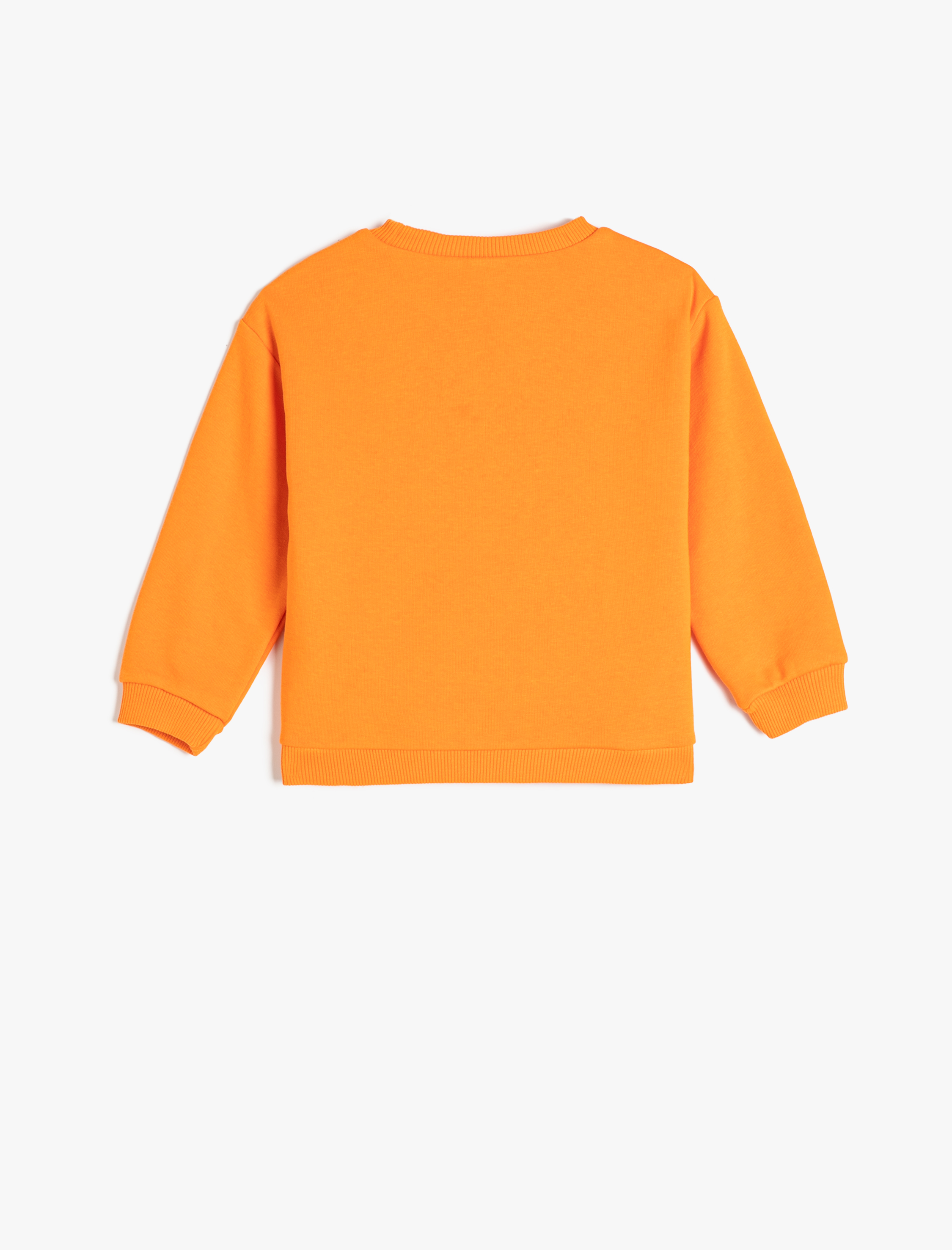  Erkek Bebek Sweatshirt Uzun Kollu Bisiklet Yaka Köpek Baskılı Pamuklu