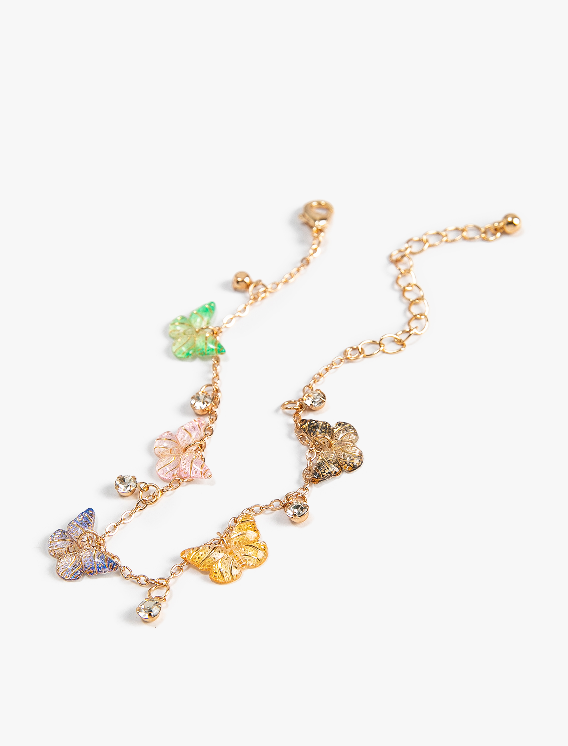  Kadın Bileklik Kelebek Charm Detaylı