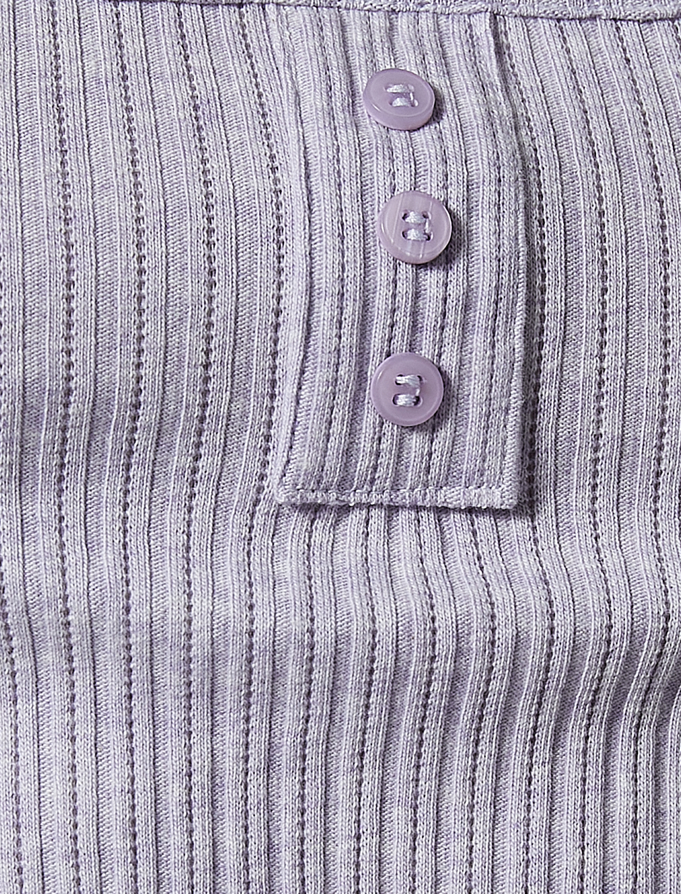 Askılı Pijama Üstü Crop Düğmeli Fitilli