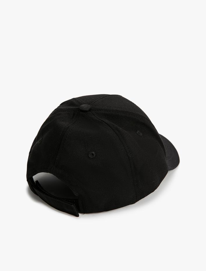 Erkek Kep Şapka Slogan Baskılı