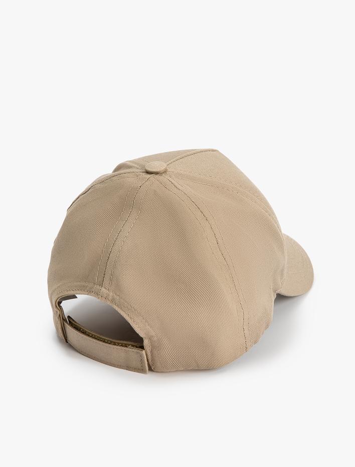 Erkek Kep Şapka Kolej İşlemeli Pamuklu