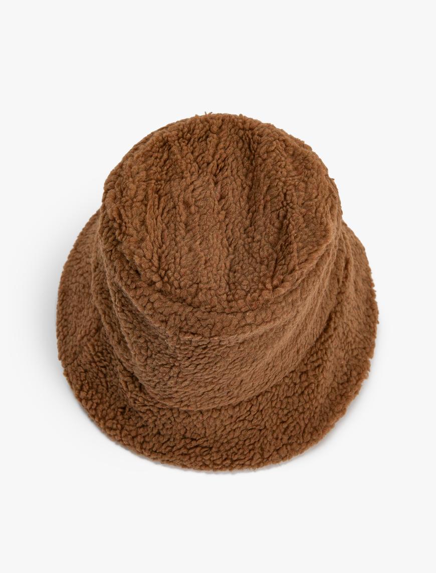  Kadın Peluş Bucket Şapka