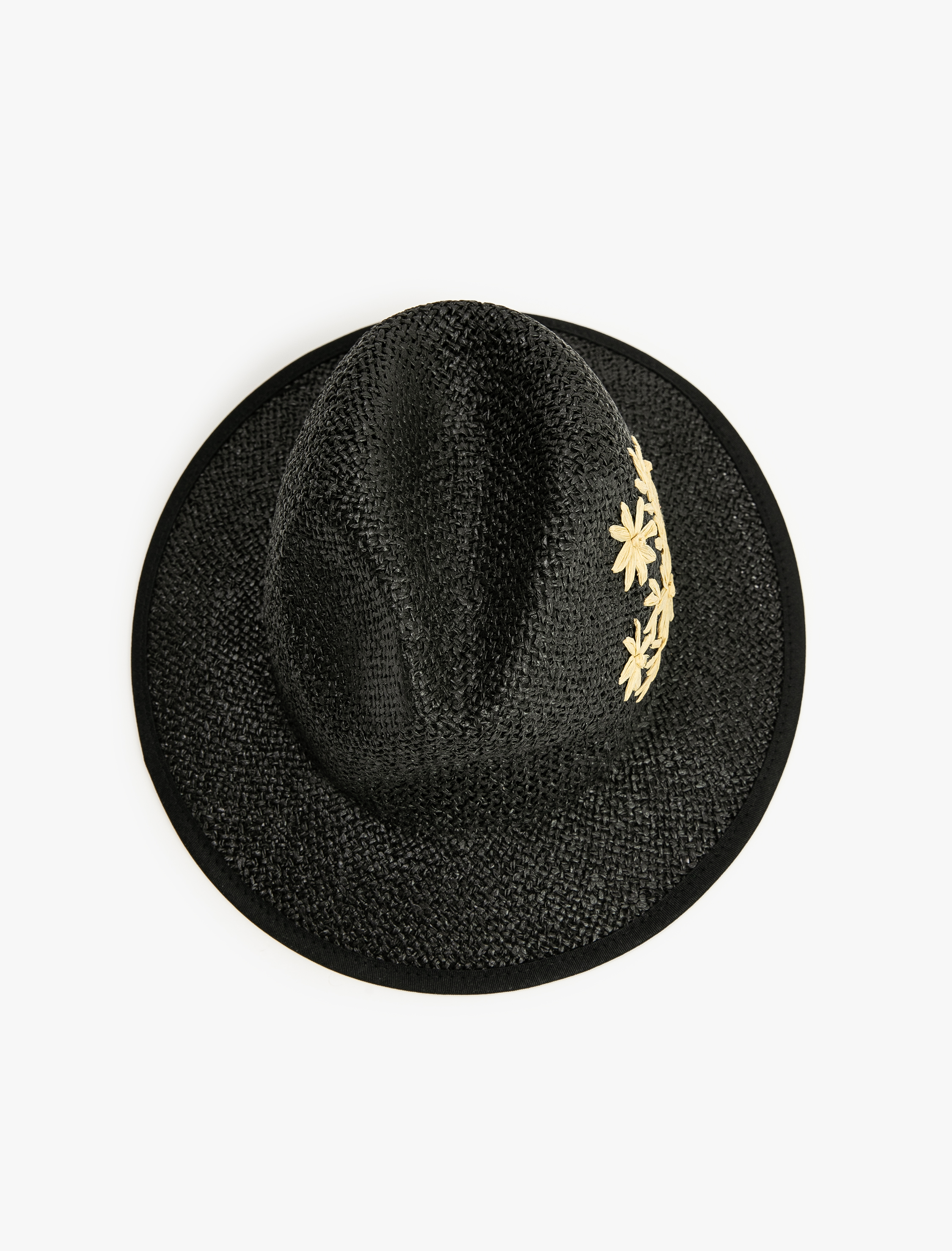  Kadın Hasır Fötr Şapka İşleme Detaylı