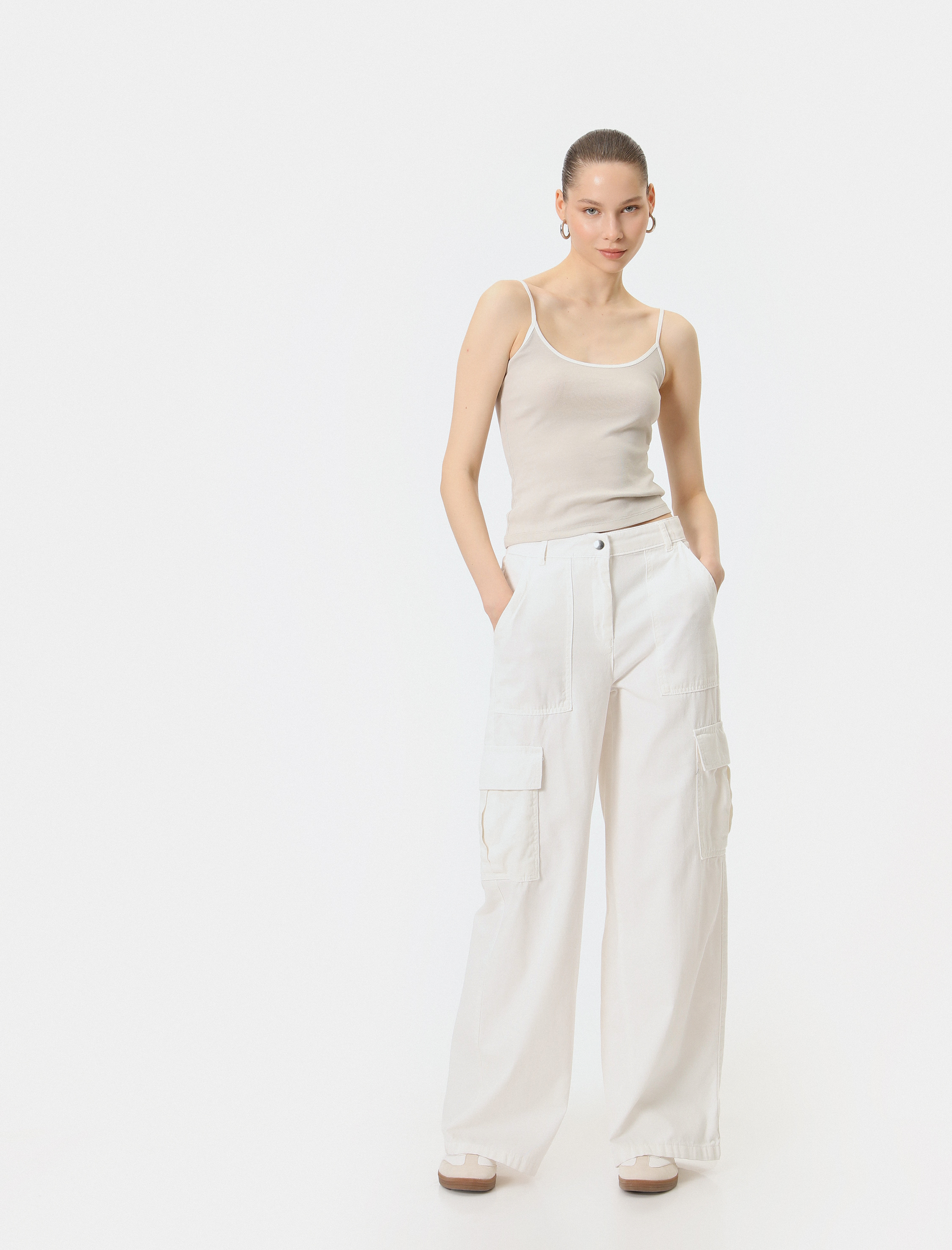   İnce Askılı Atlet Pamuklu Ribanalı