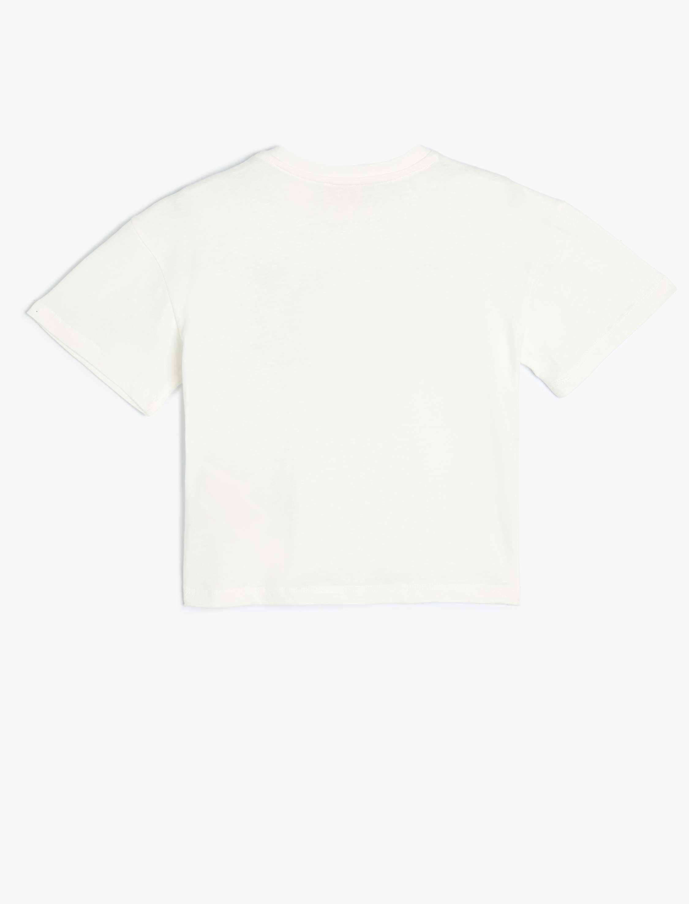  Kız Çocuk Atatürk Baskılı Tişört Kısa Kollu Bisiklet Yaka Pamuklu