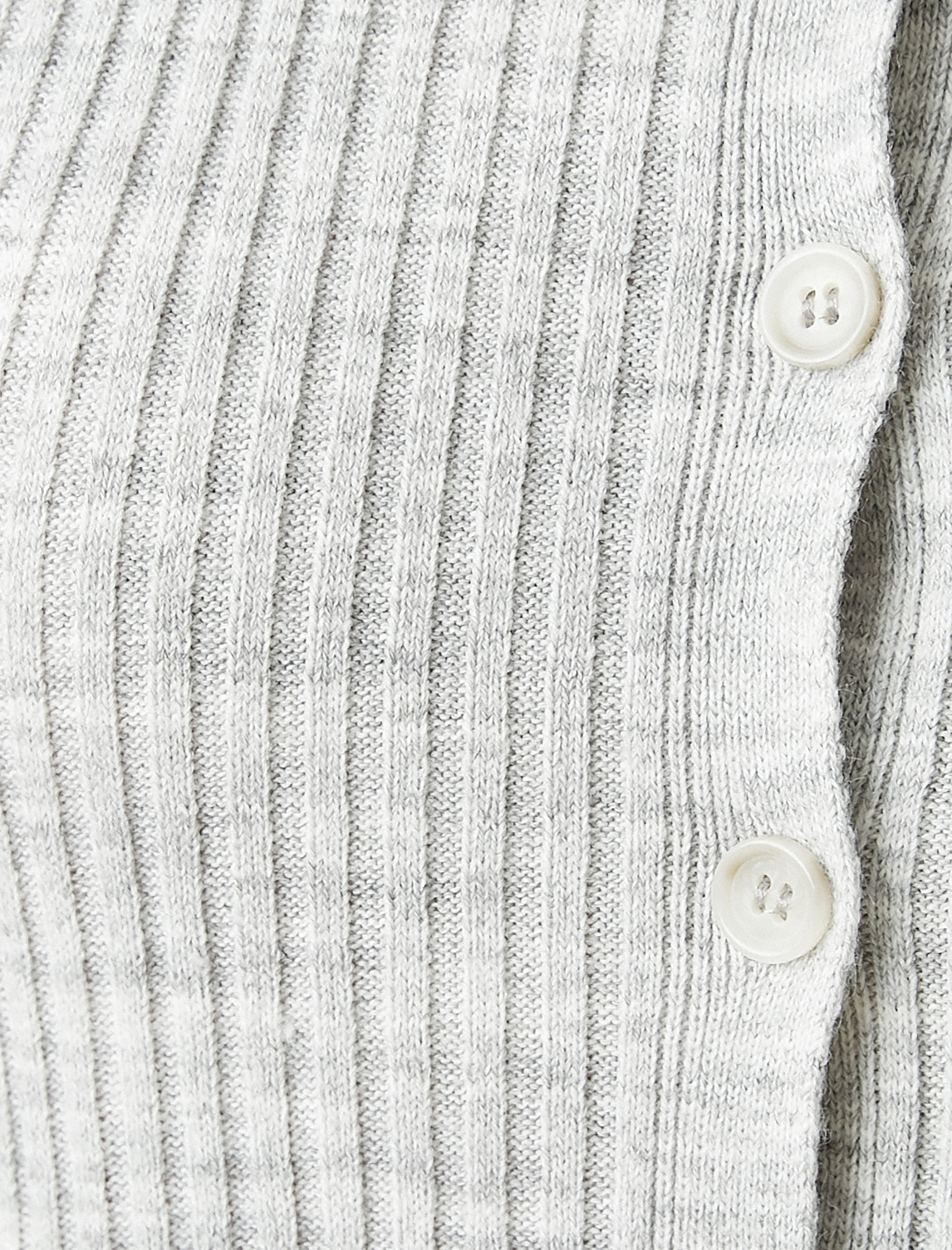   Düğme Detaylı Uzun Kollu Basic Triko Hırka