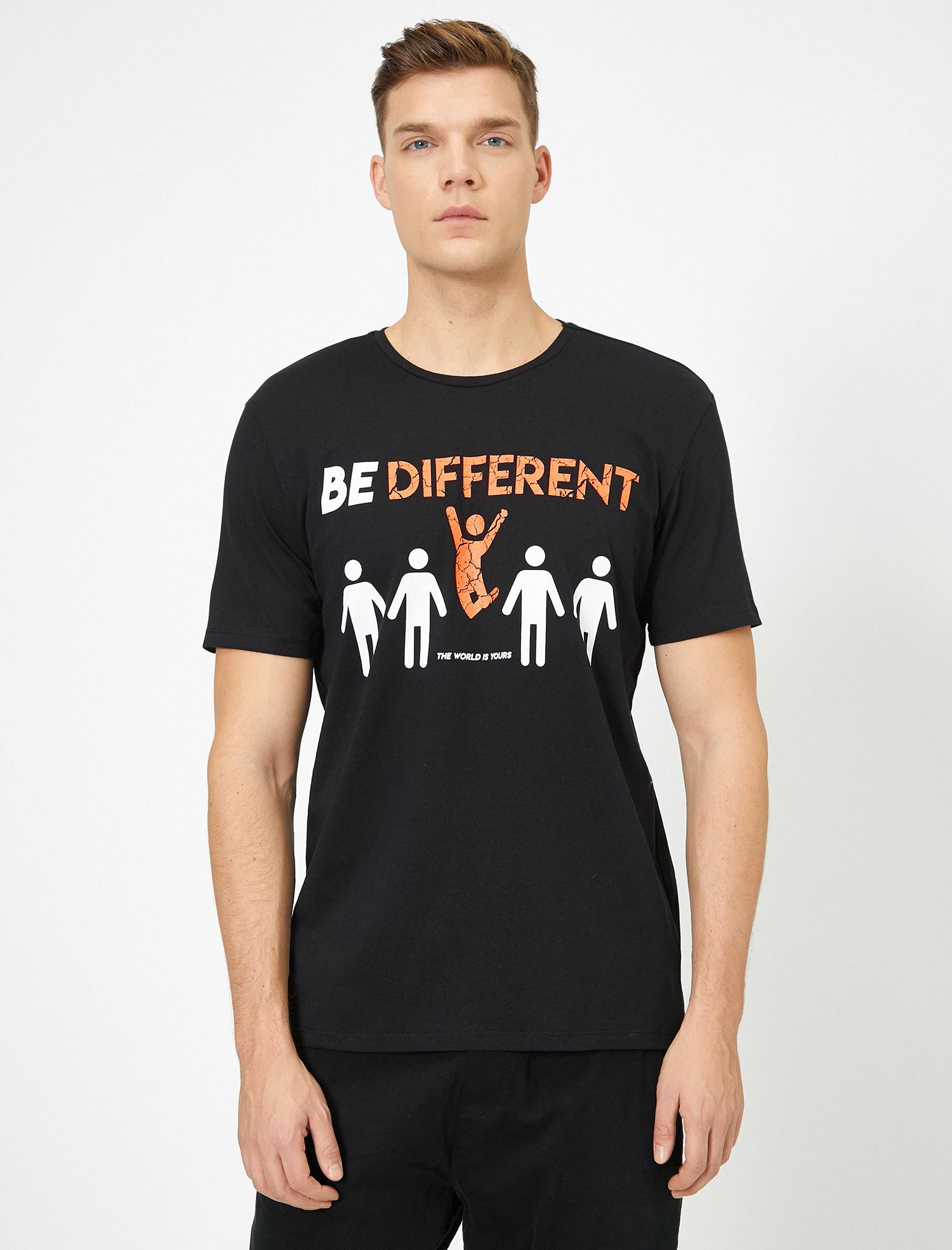   Baskılı Tişört Kısa Kollu