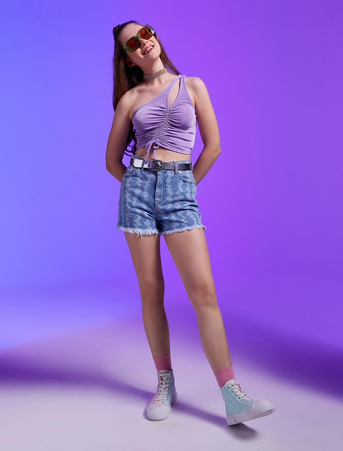  Tek Omuz Pencere Detaylı Büstiyer