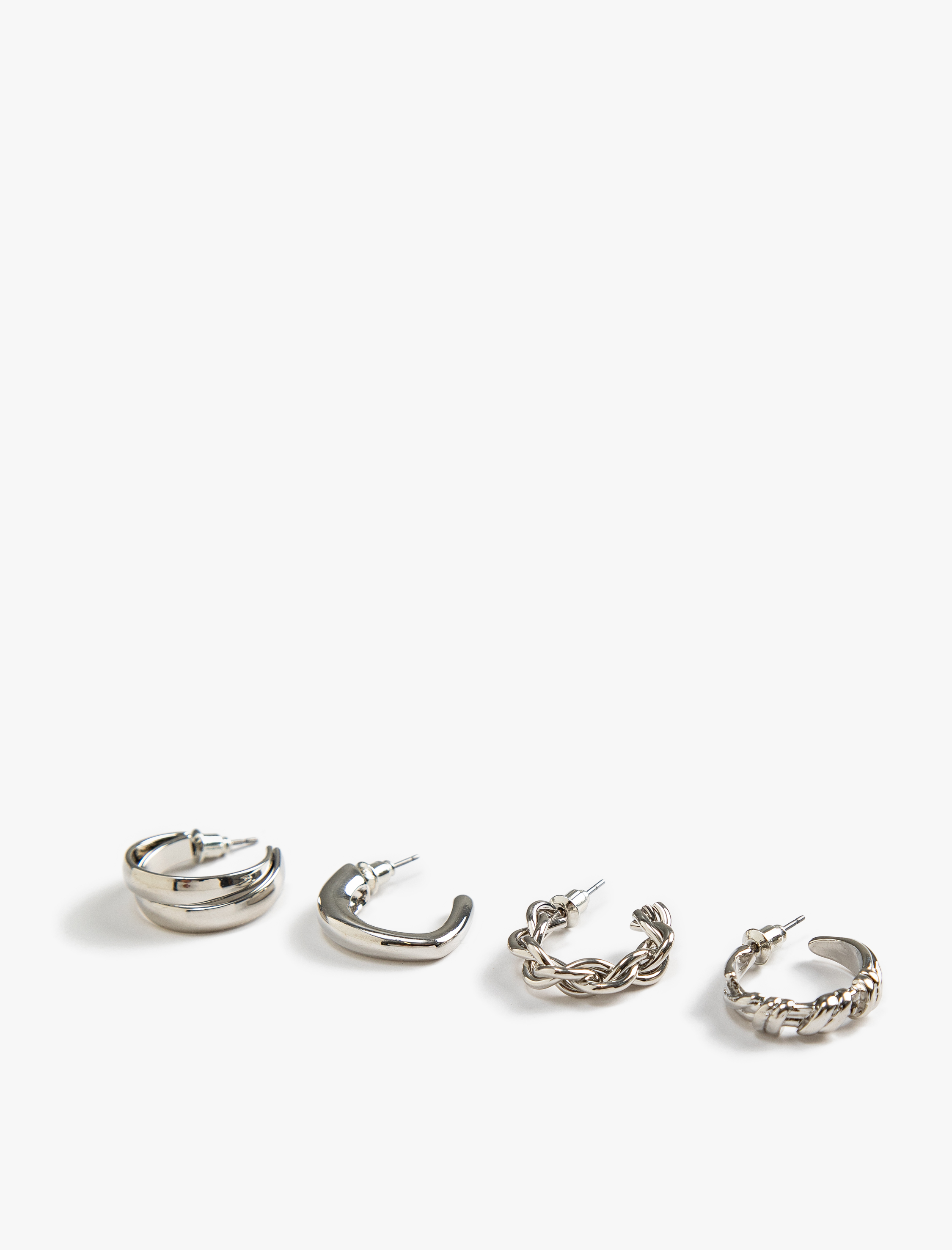  Kadın Çoklu Metal Küpe Seti