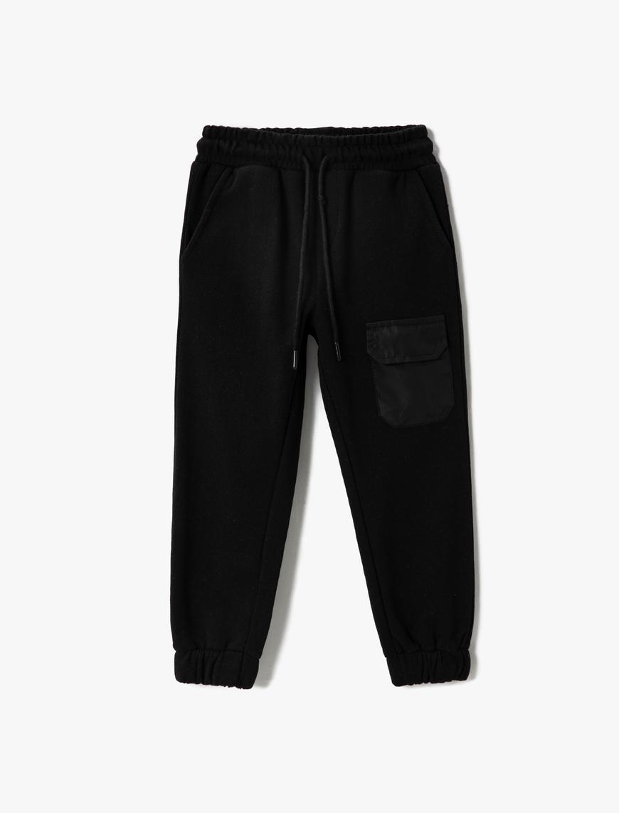  Erkek Çocuk Basic Jogger Eşofman Altı Beli Bağlamalı