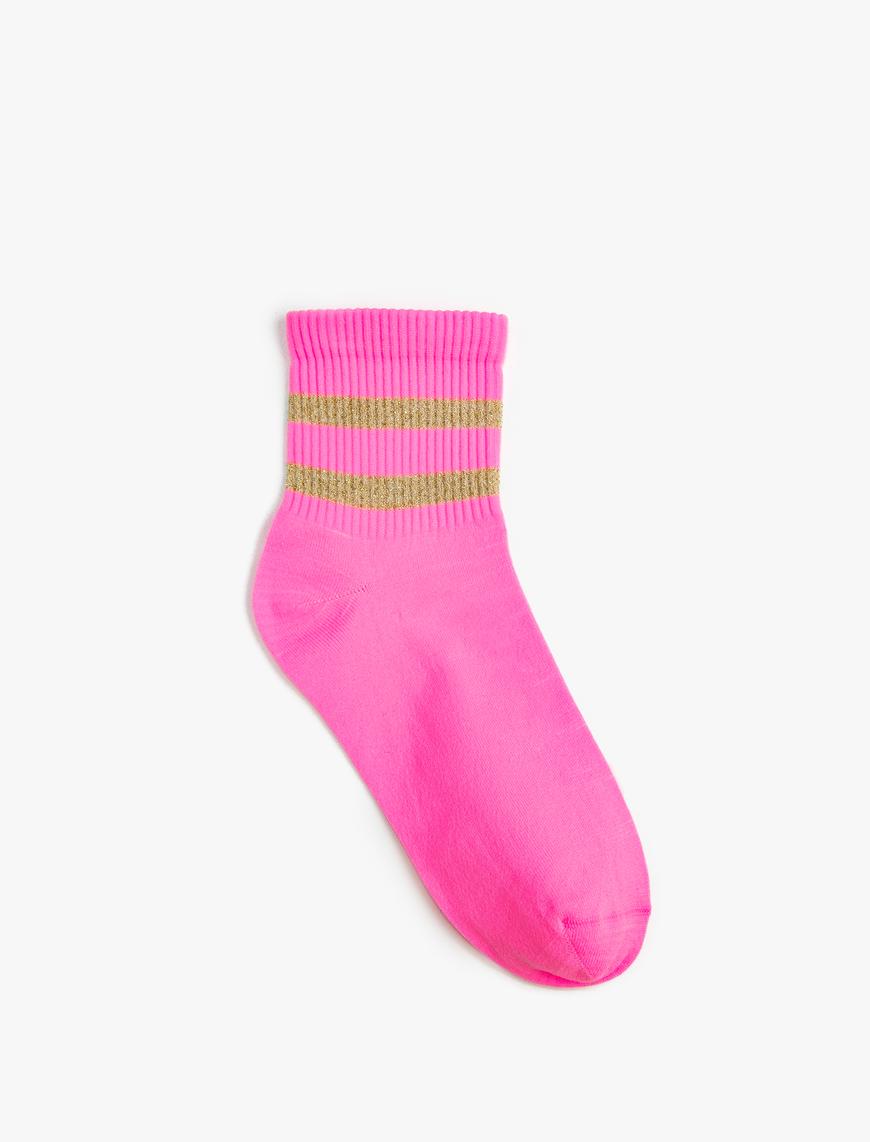  Kadın Basic Patik Çorap Bilek Detaylı