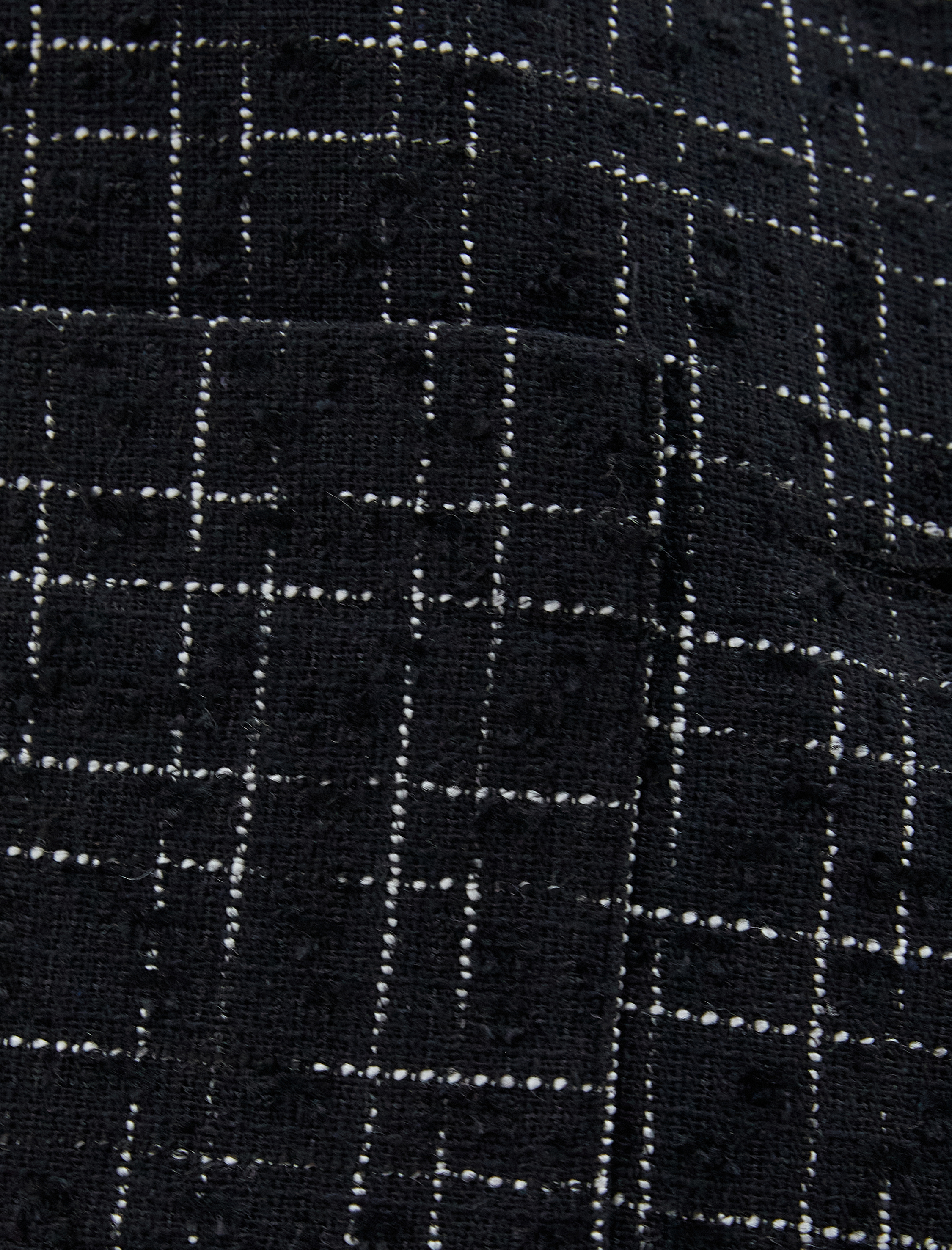   Crop Tüvit Blazer Ceket Cep Detaylı