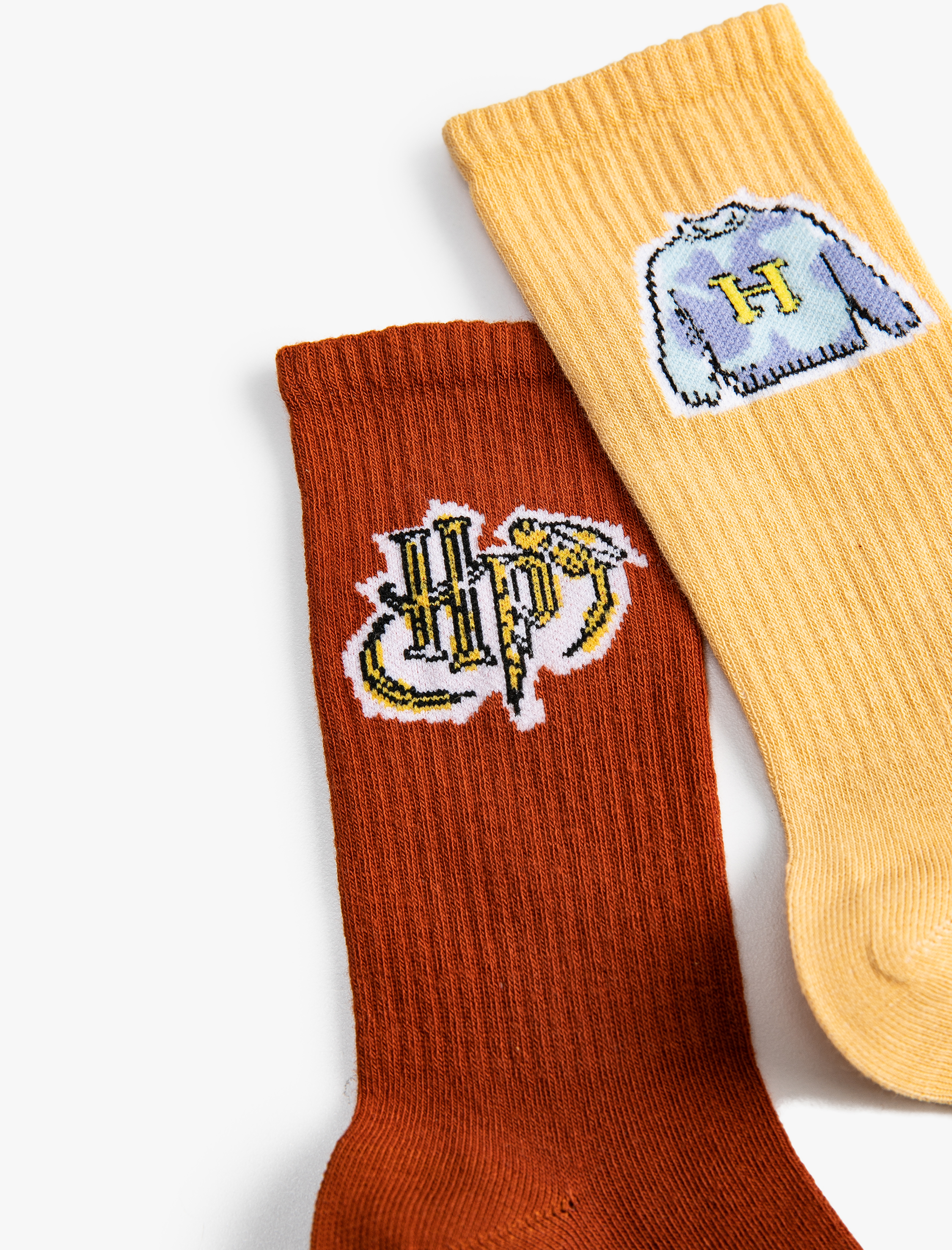 Kız Çocuk 2'li Harry Potter Baskılı Çorap Lisanslı