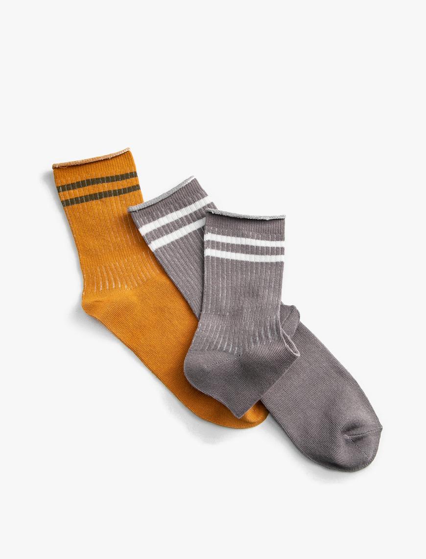  Kadın 3'lü Soket Çorap Seti
