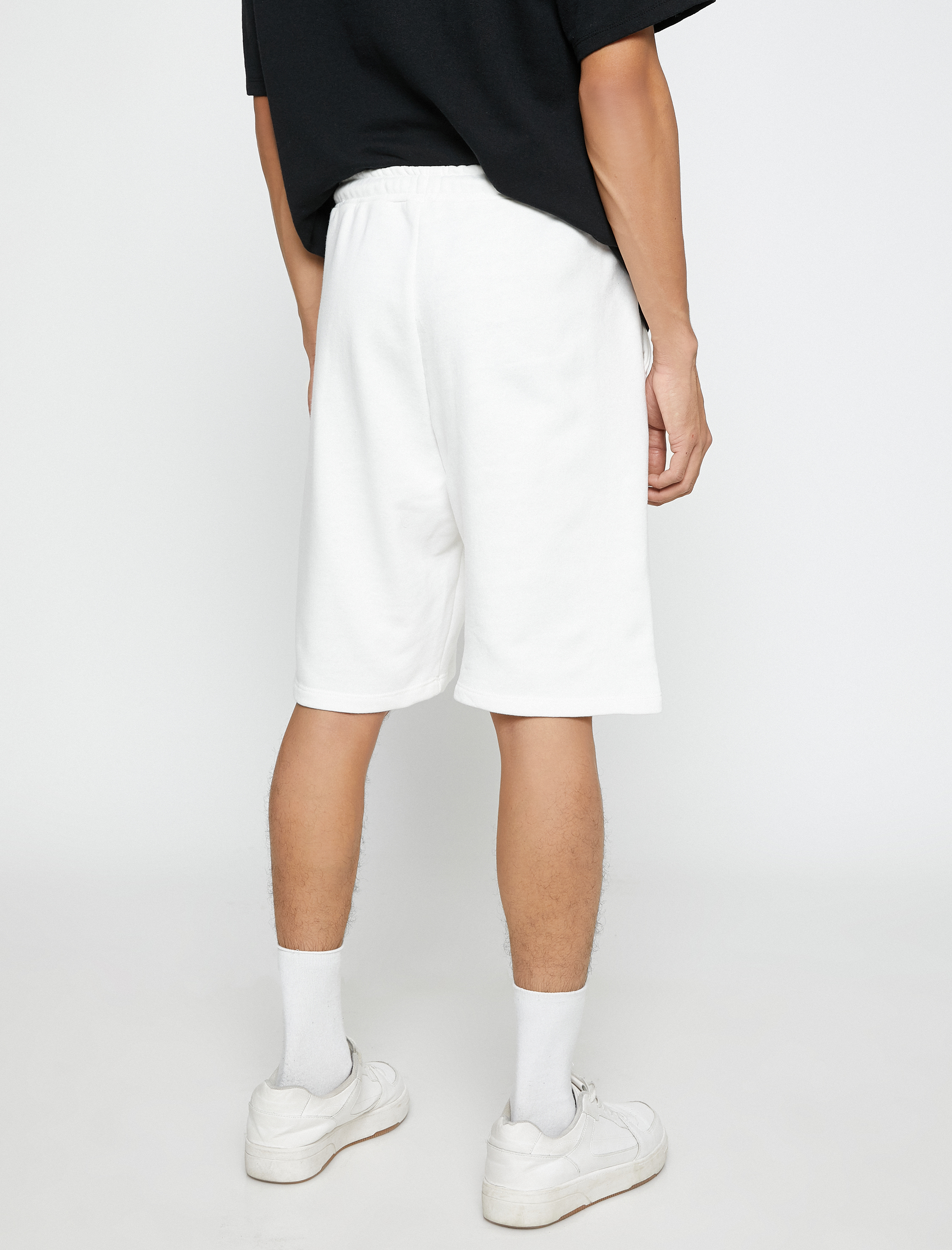   Basic Şort Beli Bağcıklı Slogan Etiket Baskılı Cepli