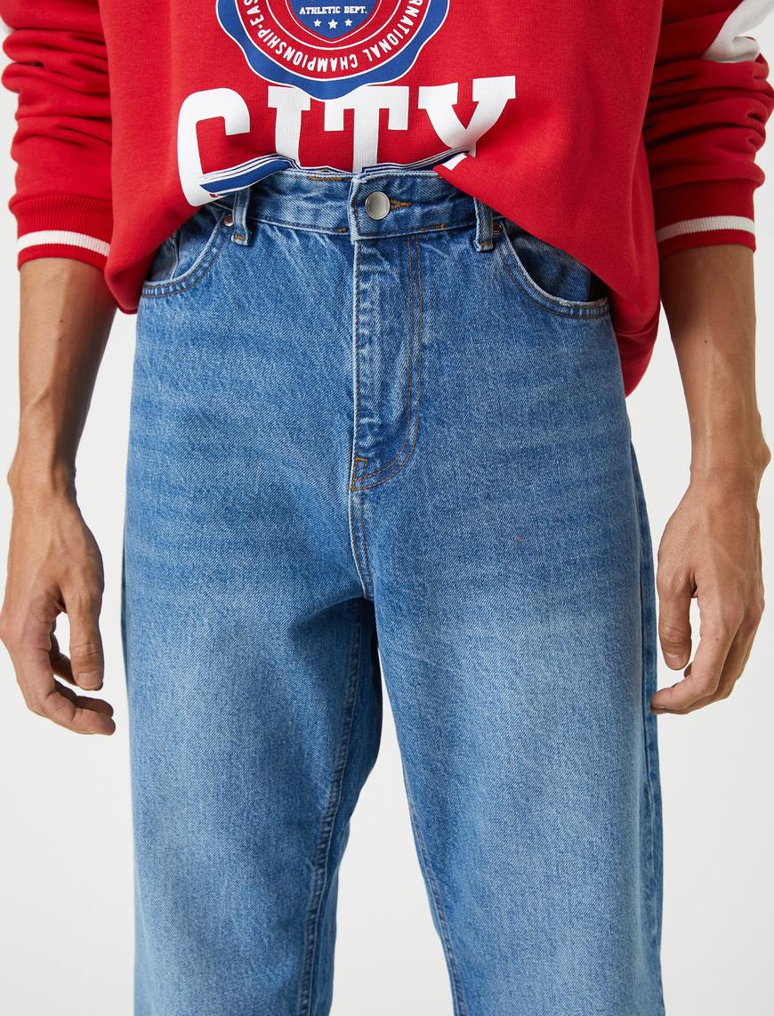   Loose Fit Kot Bol Pantolon - Steve Jean
