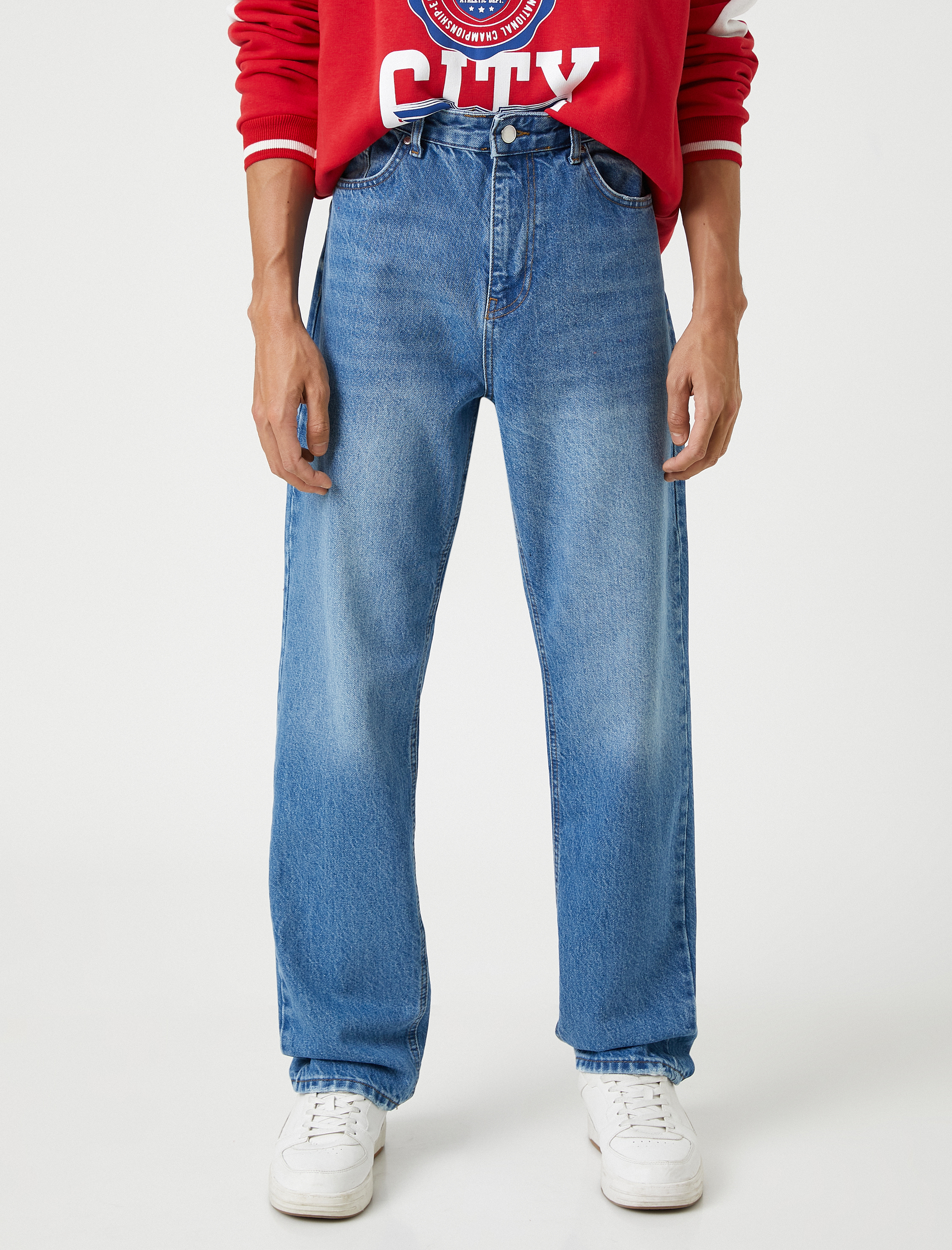   Loose Fit Kot Bol Pantolon - Steve Jean