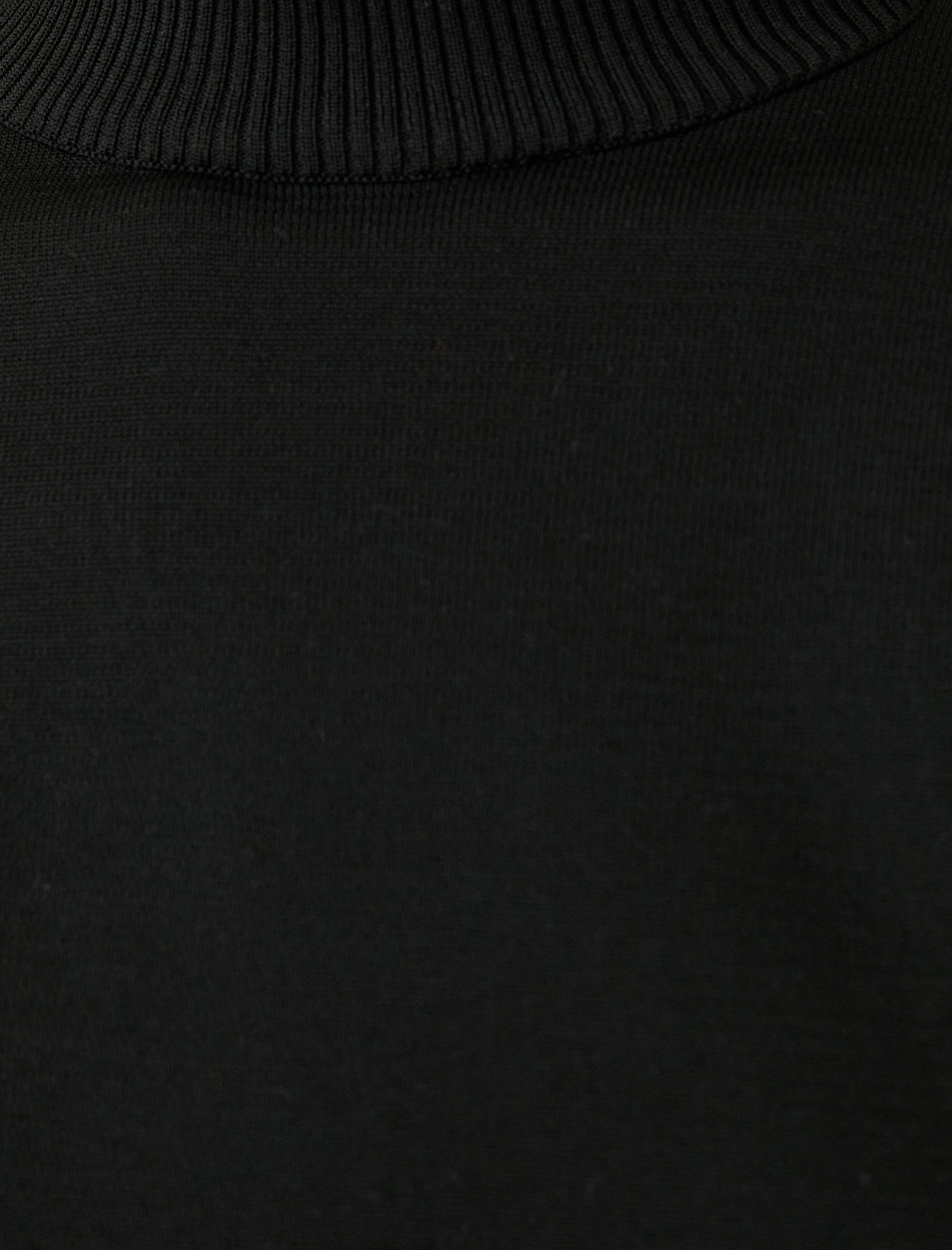   Yarım Balıkçı Yaka Kazak Uzun Kollu